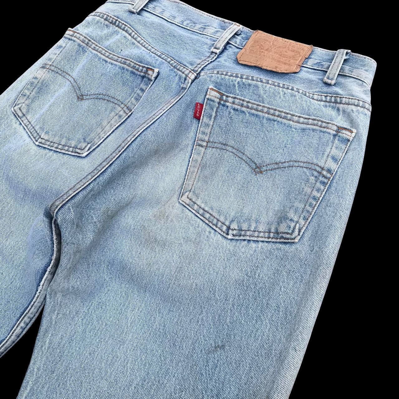 Levi's Vintage Clothing 80S Vintage Levis 501 USA lightwash dirty Stain W29x28 inch Size US 29 - 9 Thumbnail
