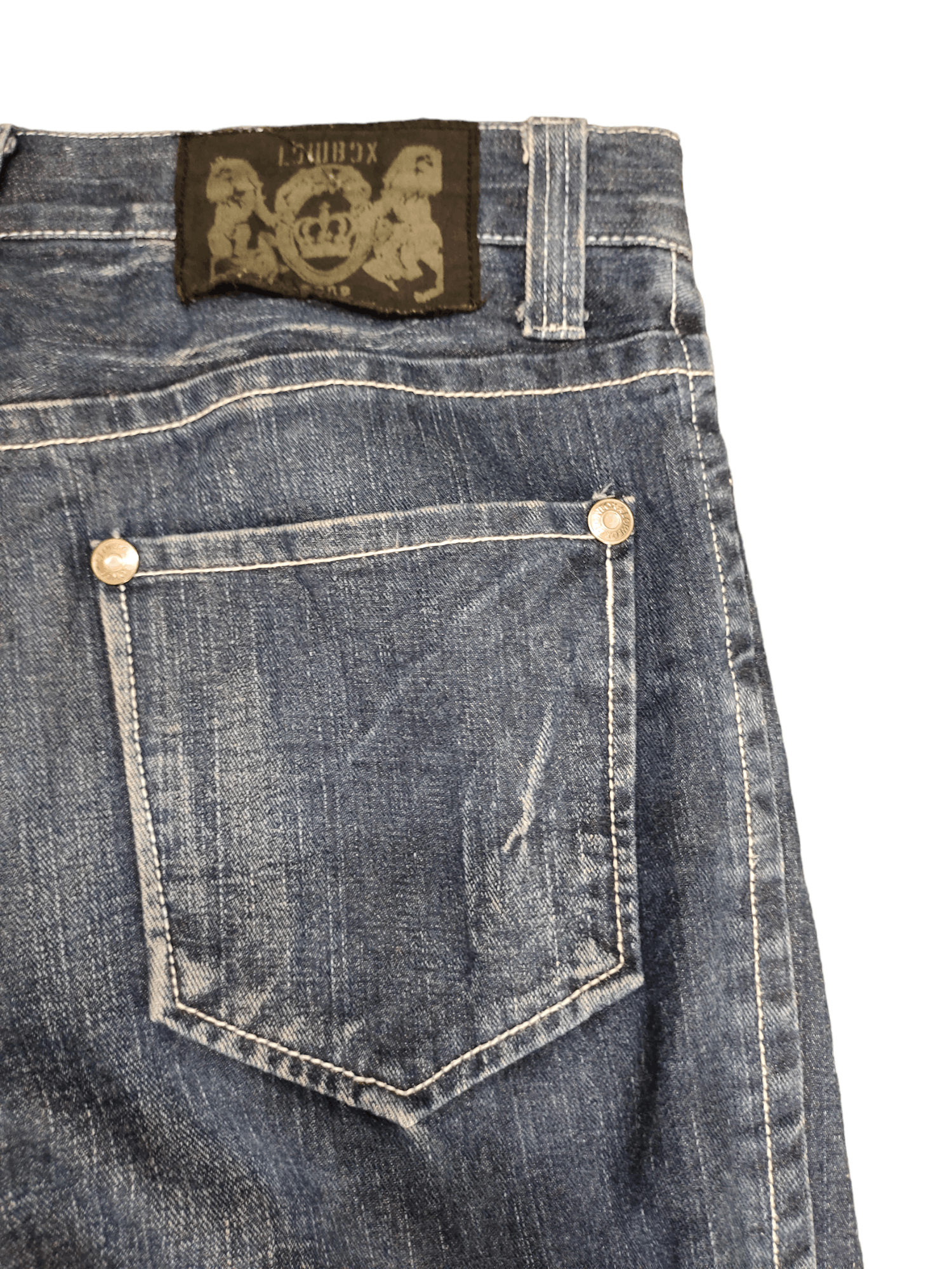 LOWBOX Lowbox Distress Faded Denim Jeans Undercovers Style Size US 34 / EU 50 - 16 Thumbnail