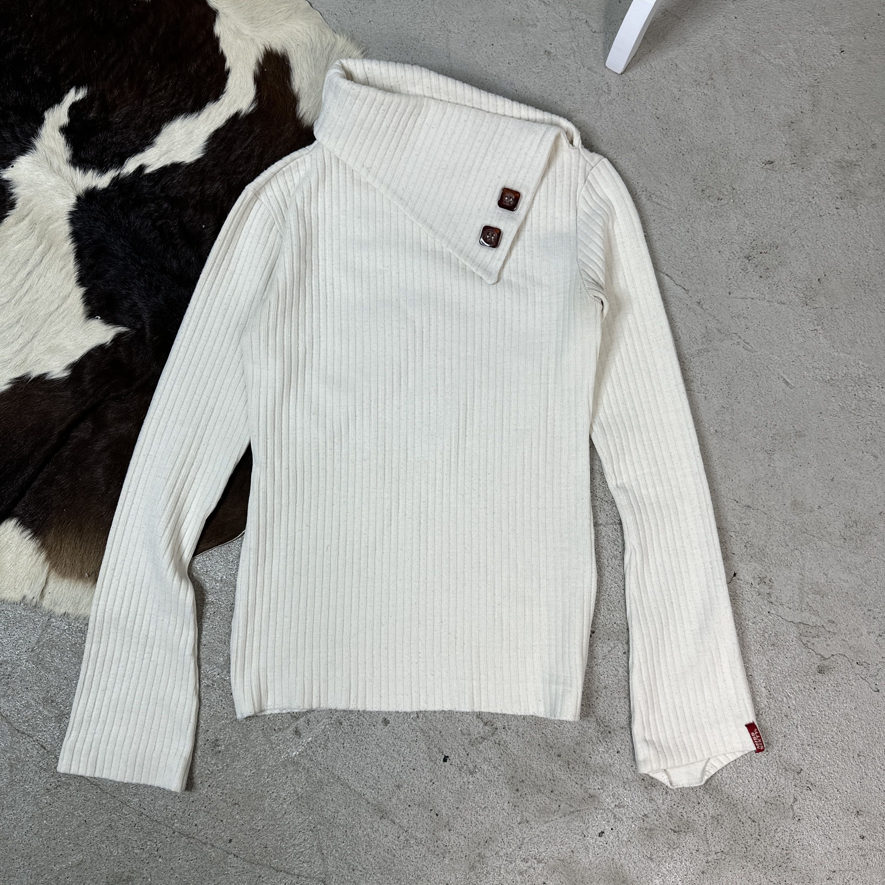 Miss Sixty × Vintage Miss Sixty Y2K Asymmetric Collar Sweater Size M / US 6-8 / IT 42-44 - 1 Thumbnail