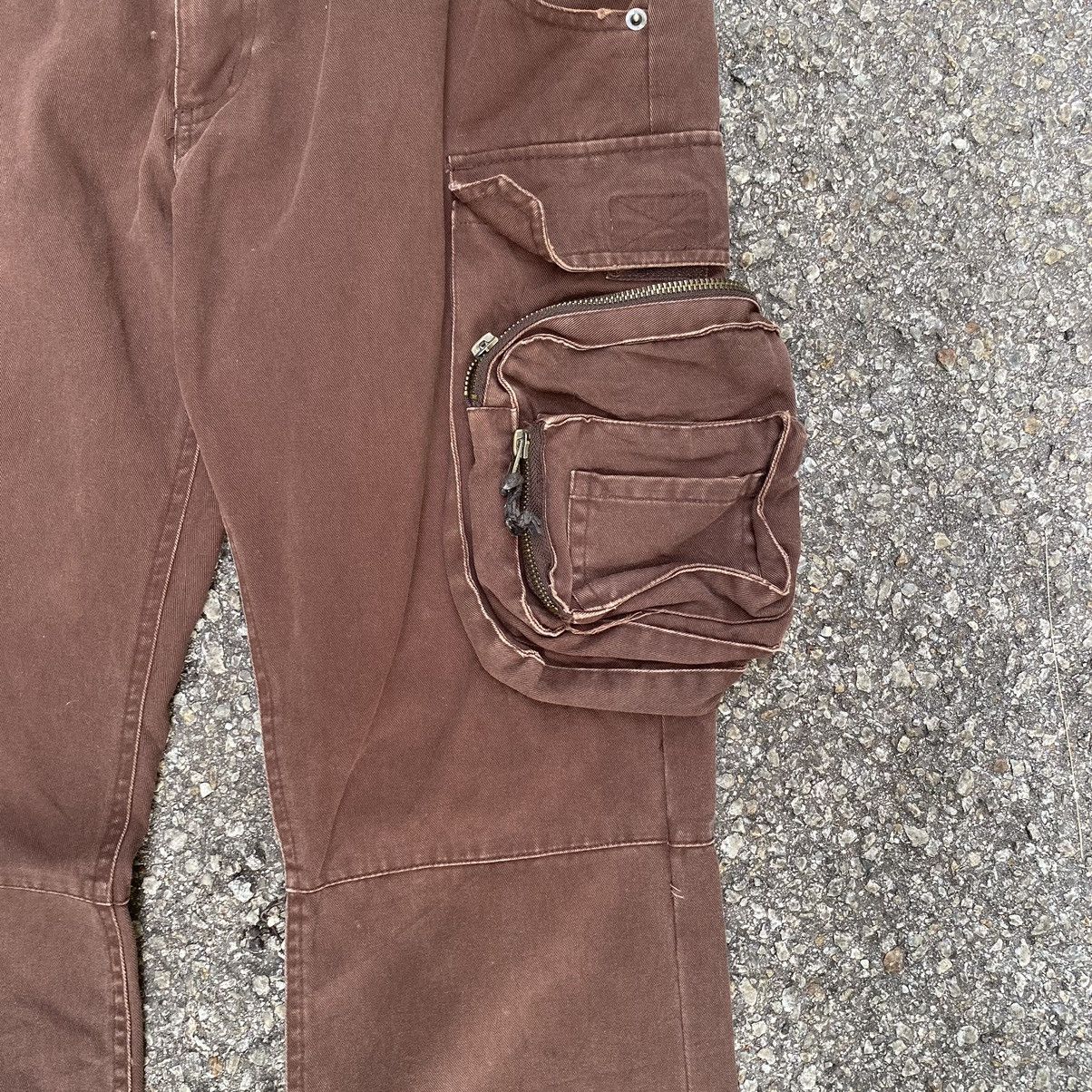 Hysteric Glamour Flared Cargo AGATE Multi Pocket Monkey Pants Cyber Grunge Size US 30 / EU 46 - 4 Thumbnail