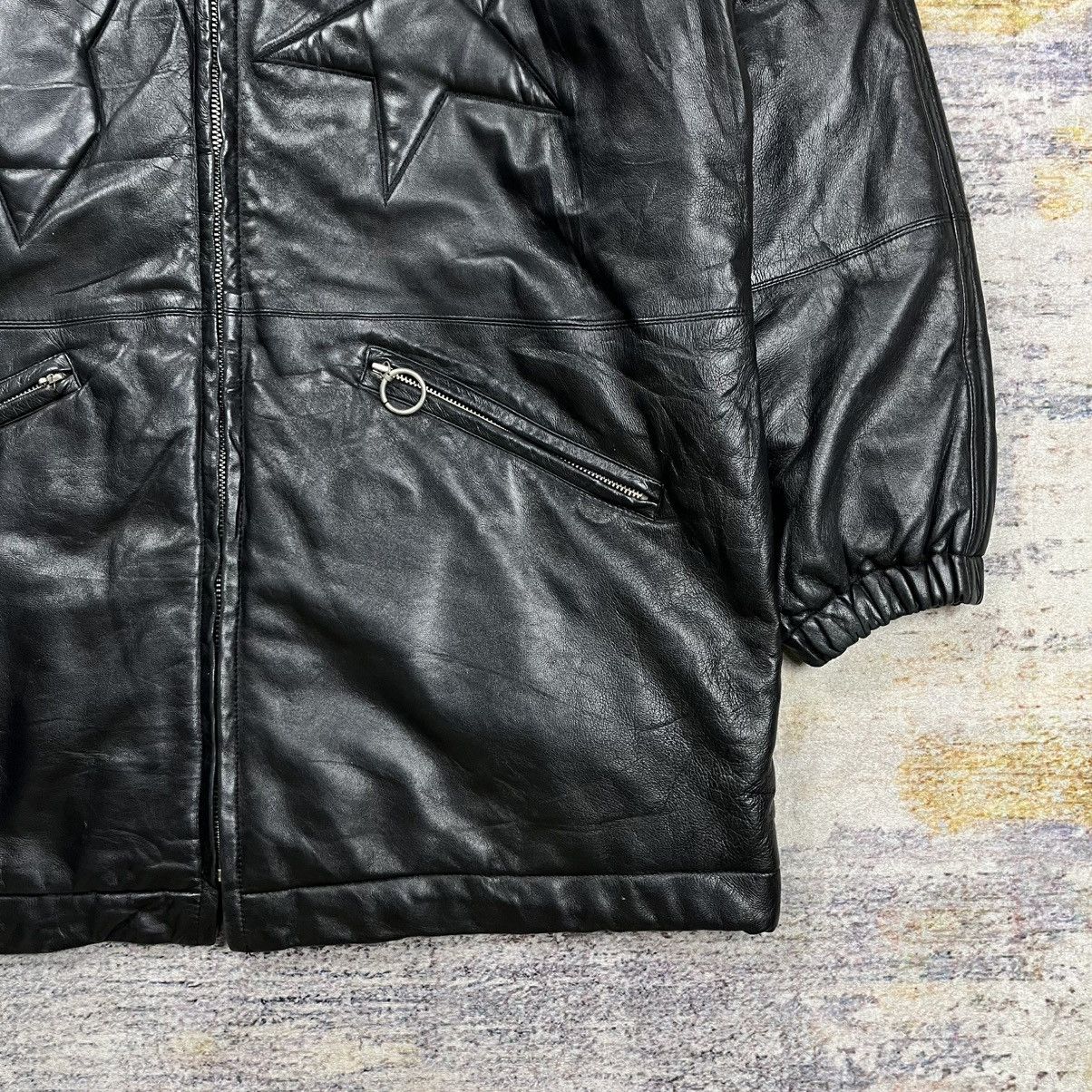 Issey Miyake Archive Vintage 80s / 90s Issey miyake star leather jacket Size US M / EU 48-50 / 2 - 8 Thumbnail