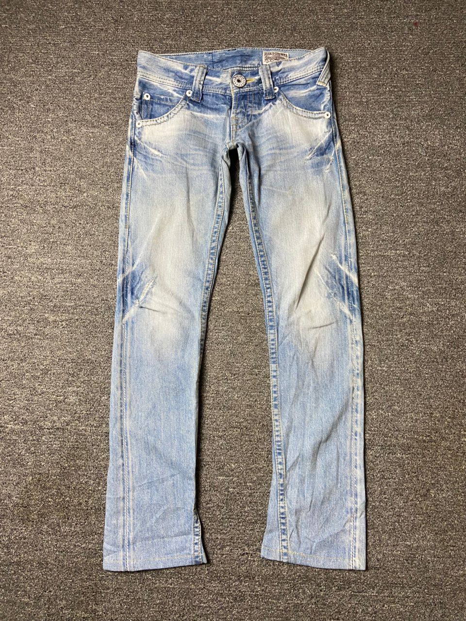 Japanese Brand Vintage Rodeo Crowns Slim Cut Denim Jeans (142) Size US 28 / EU 44 - 1 Thumbnail