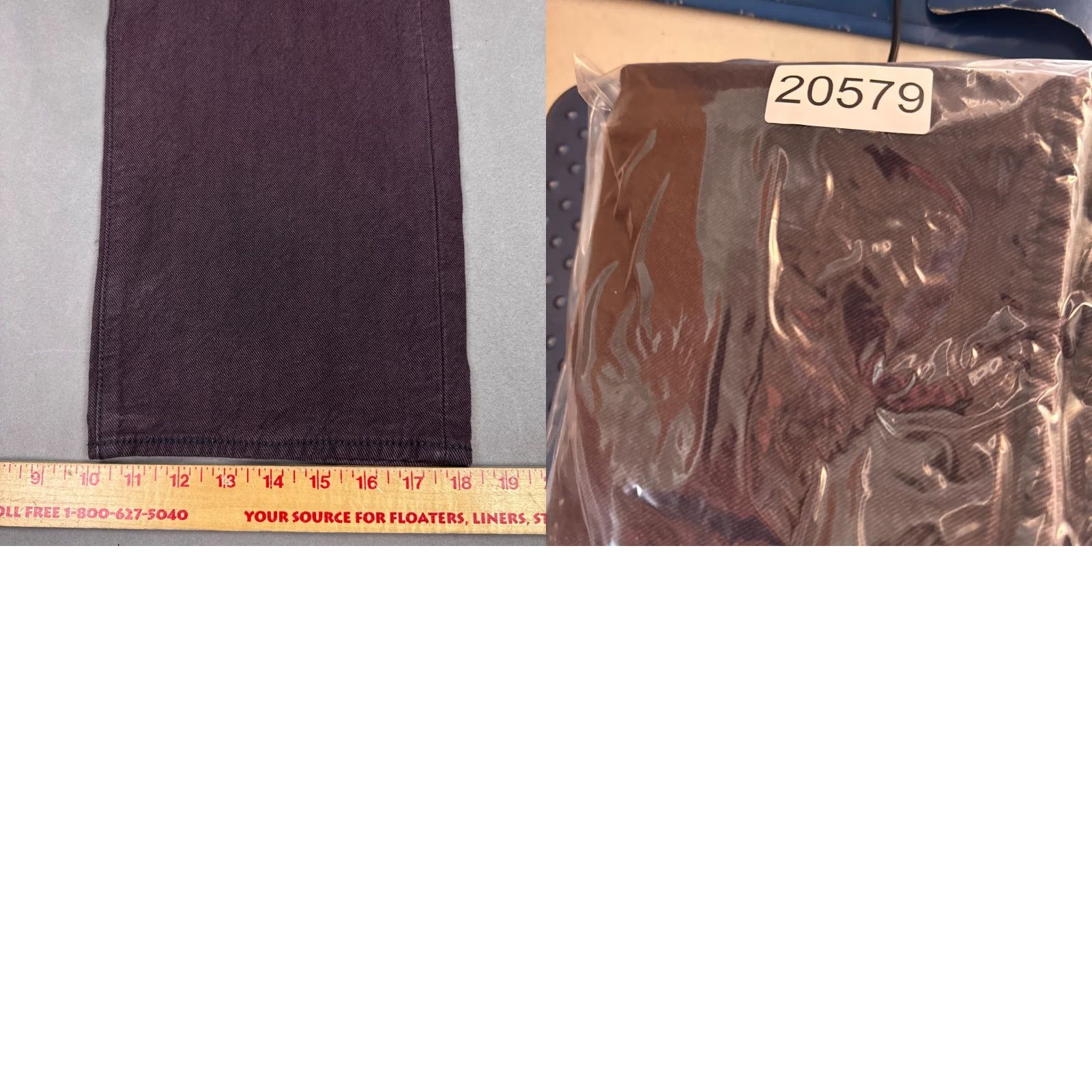 Levi's Levis 501 Jeans Mens 36x30 Burgundy Button Fly Dark Denim Pants Work Tag38x32 Size US 38 / EU 54 - 10 Thumbnail