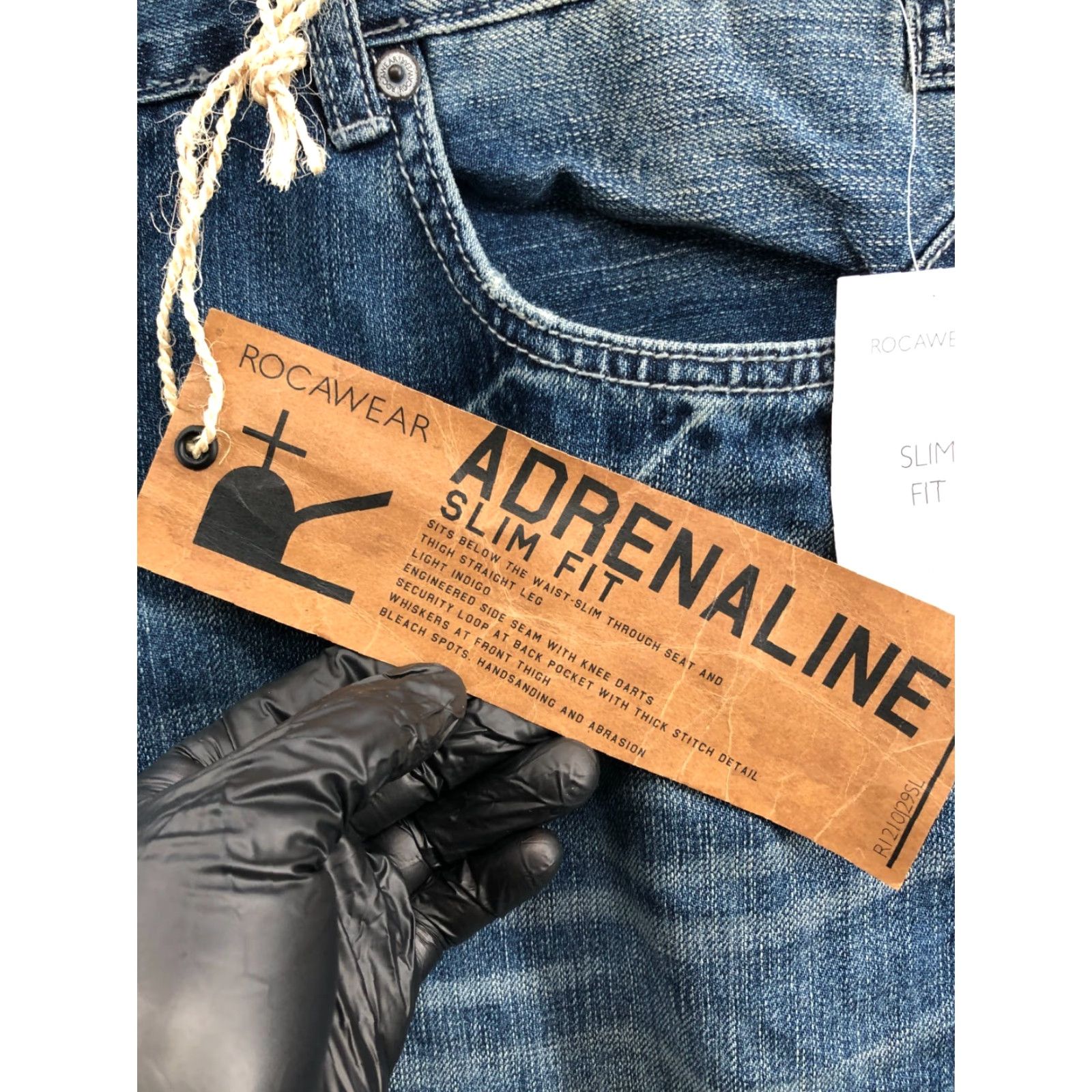 Rocawear Adrenaline Slim Fit Jeans Men 40 Vintage Hip Hop Streetwear Y2K NWT Rocawear Jeans Slim Fit Blue 40 Mens Straight Denim 5-Pocket