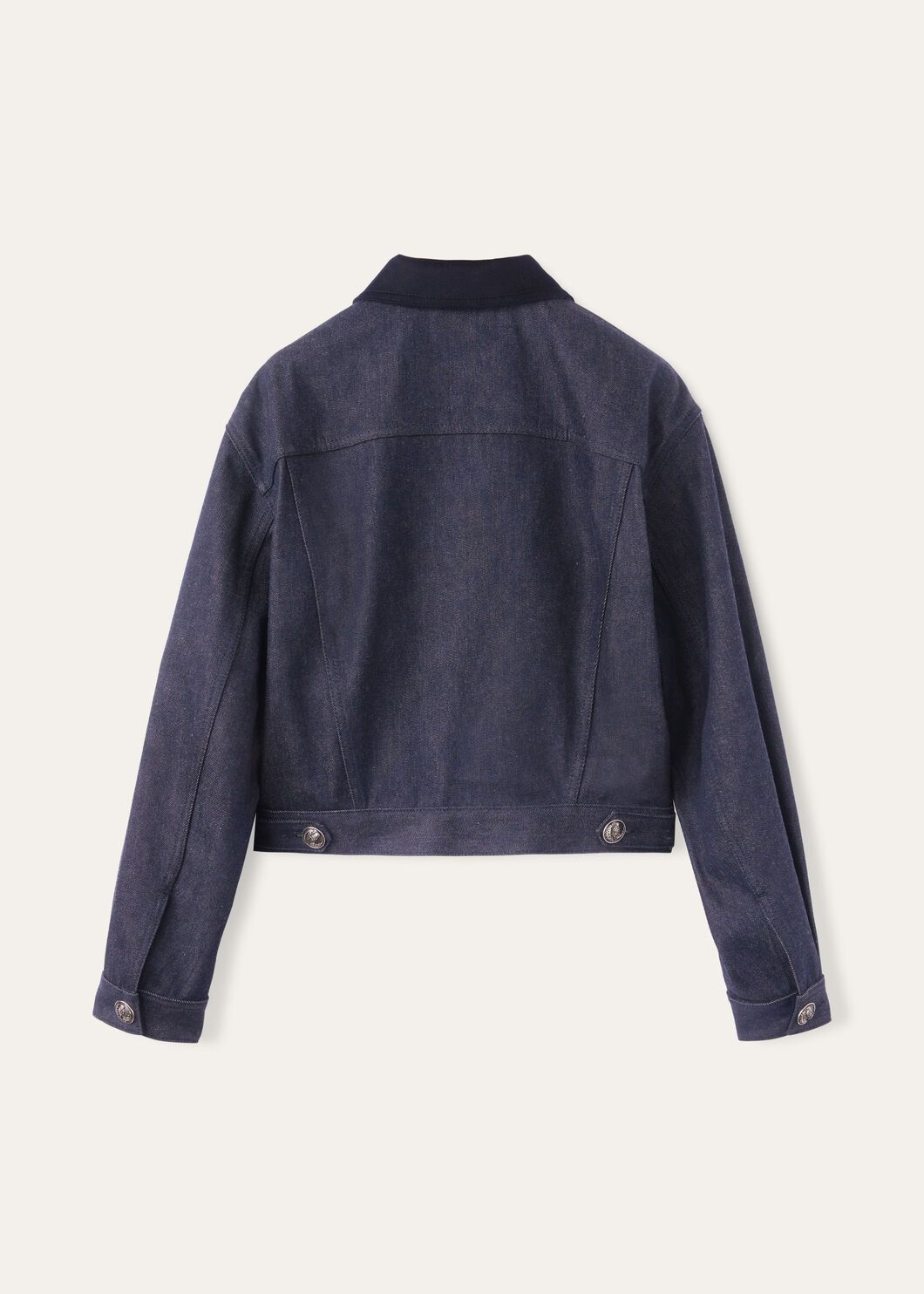 Loro Piana o1srvl11e0825 FAO4183 Coralie Trucker Jacket in Blue Size M / US 6-8 / IT 42-44 - 7 Thumbnail