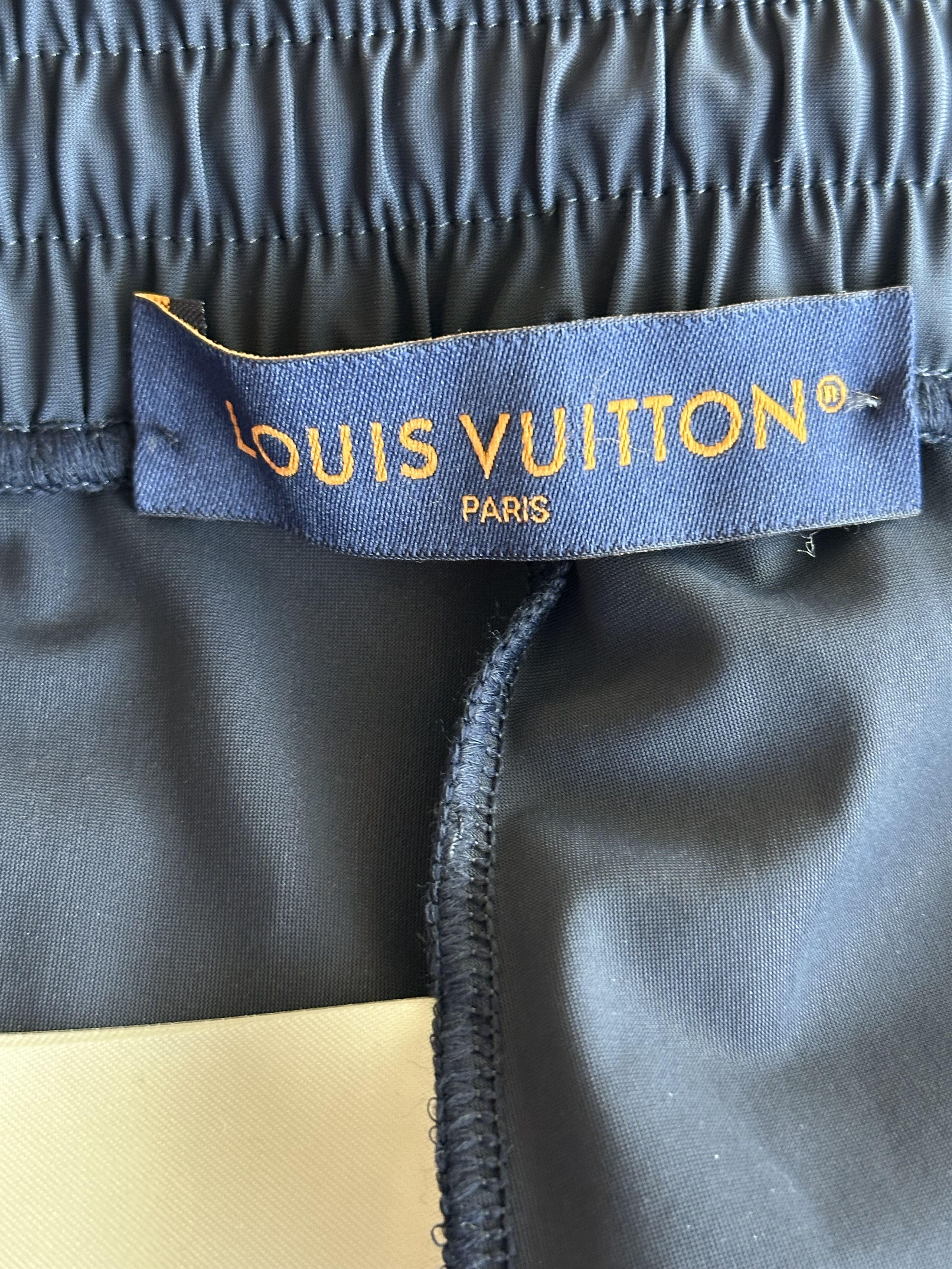 Louis Vuitton Louis Vuitton Navy & Beige Monogram Trackpants Size US 40 / EU 56 - 3 Thumbnail