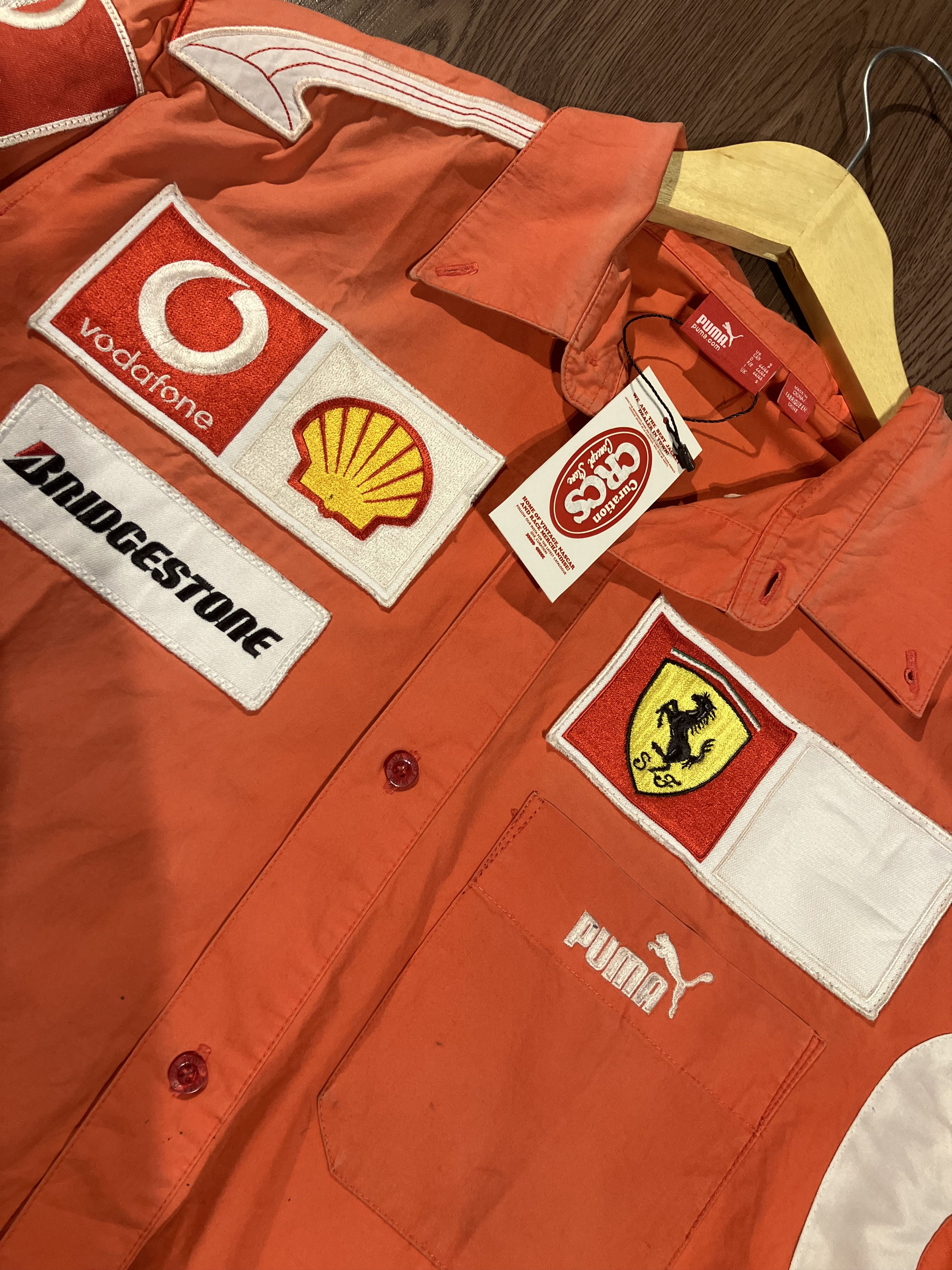 Ferrari × Formula 1 Early 2000 Scuderia Ferrari Team Logo Longsleeve Workshirt Size US M / EU 48-50 / 2 - 2 Thumbnail