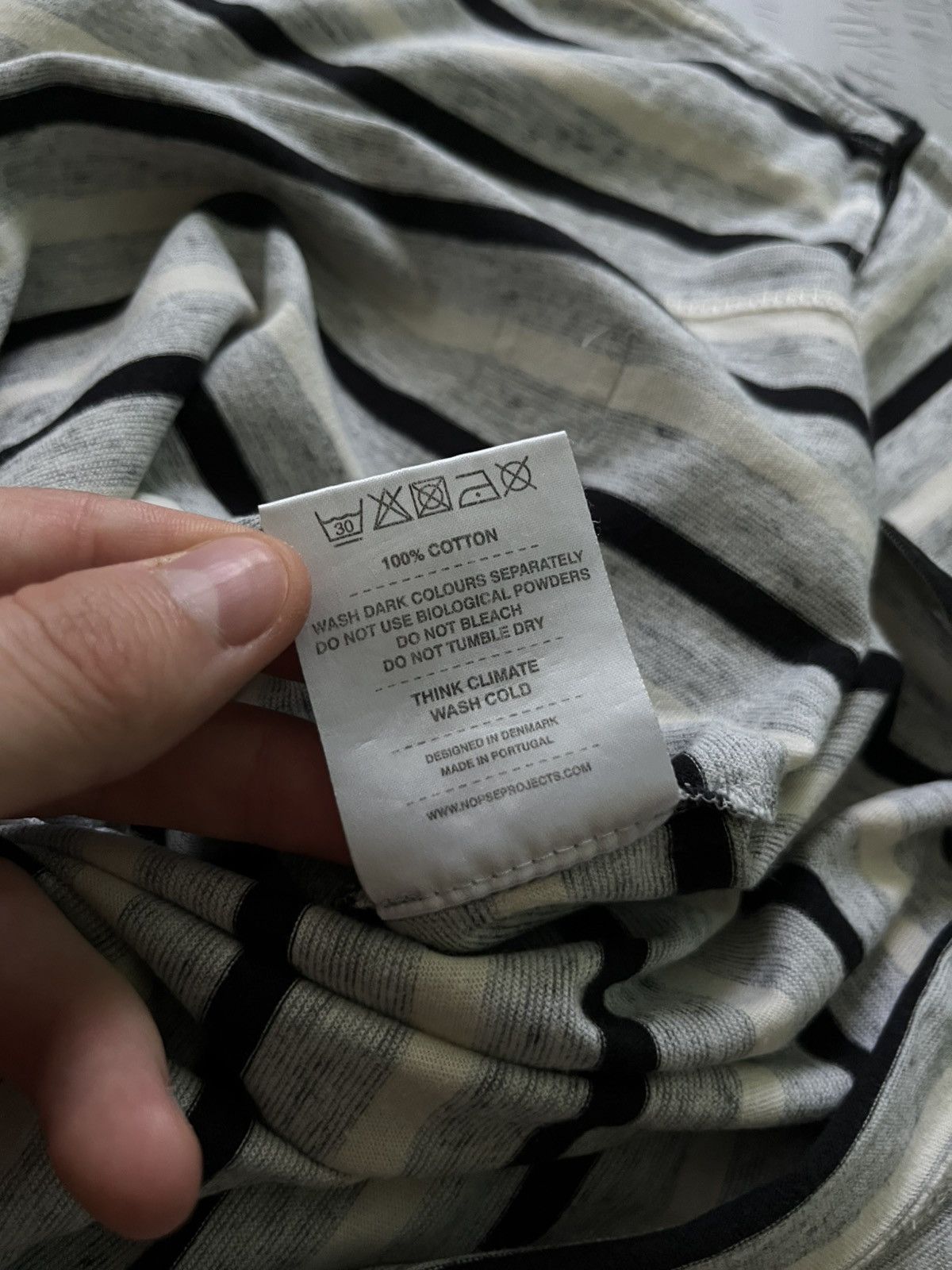 Norse Projects Norse Project Strip T-Shirt Copenhagen Streetwear Gray Size US M / EU 48-50 / 2 - 8 Thumbnail