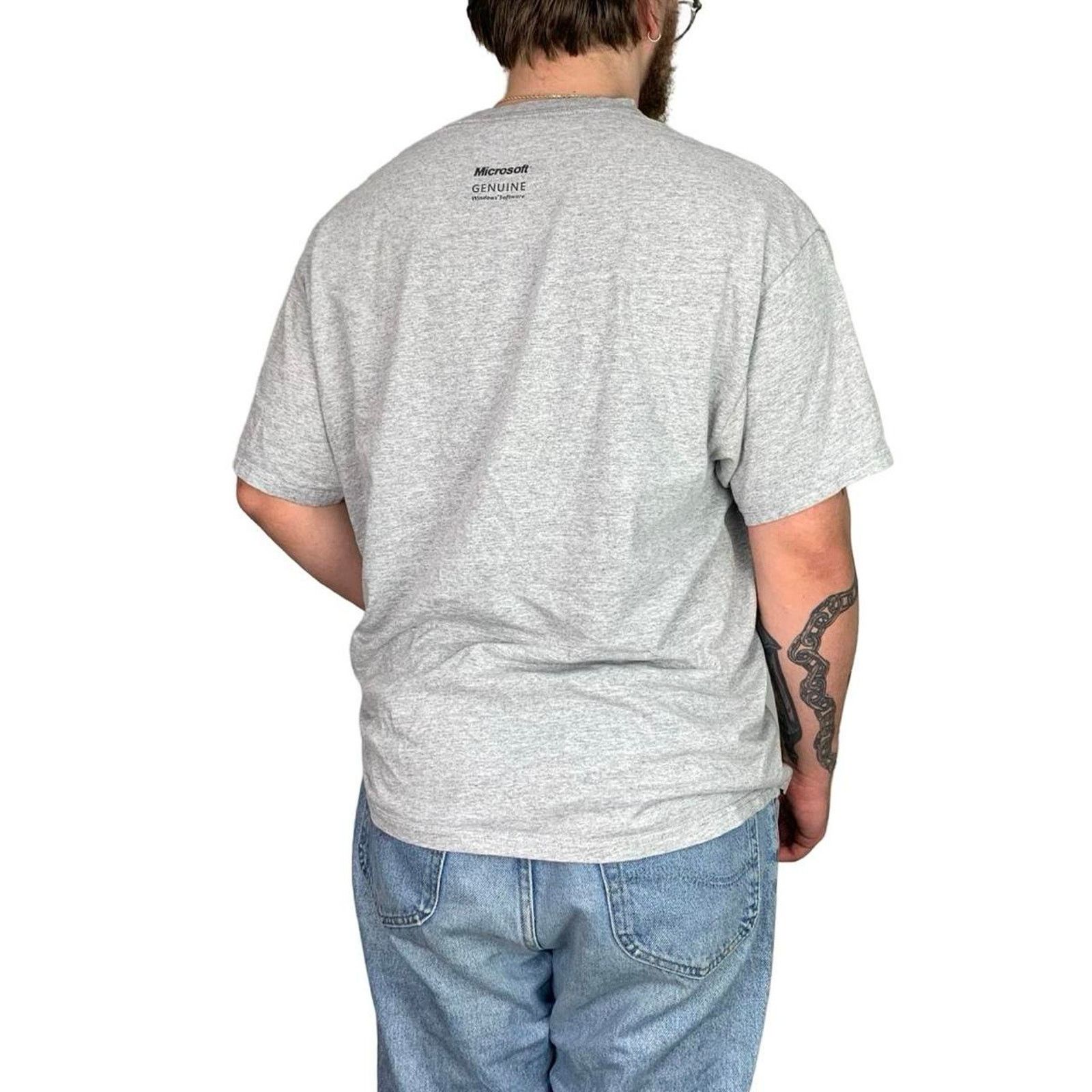 Microsoft × Vintage Vintage Y2K Microsoft Windows Graphic T-shirt Size US XL / EU 56 / 4 - 3 Thumbnail