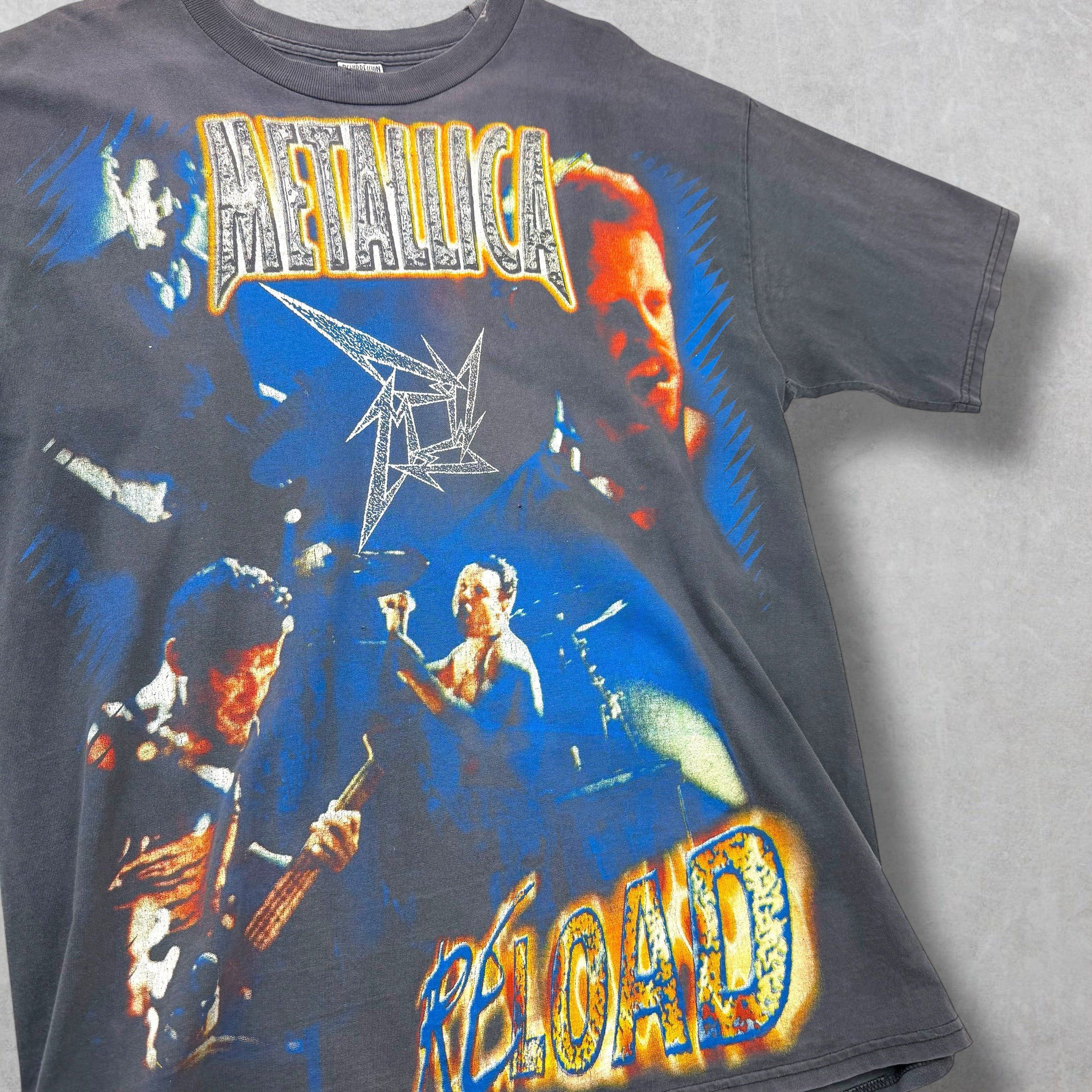 Vintage Vintage 90's Resurreccion Metallica Reload Tee XL Size US XL / EU 56 / 4 - 3 Thumbnail