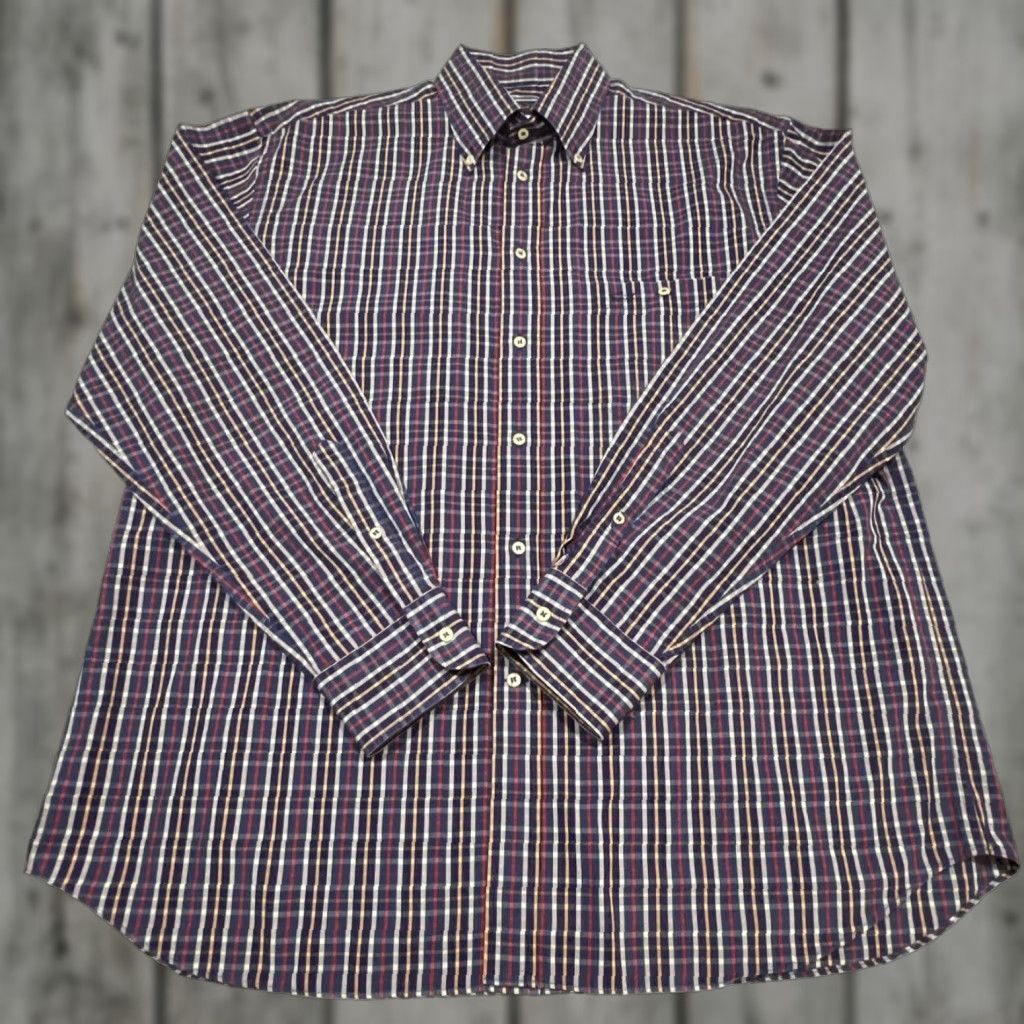 Paul & Shark Paul & Shark Yatching Shirt Men Size 44 Button-Down Long Sleeve Multicolor Plaid Casual Business Travel Size US XXL / EU 58 / 5 - 1 Thumbnail