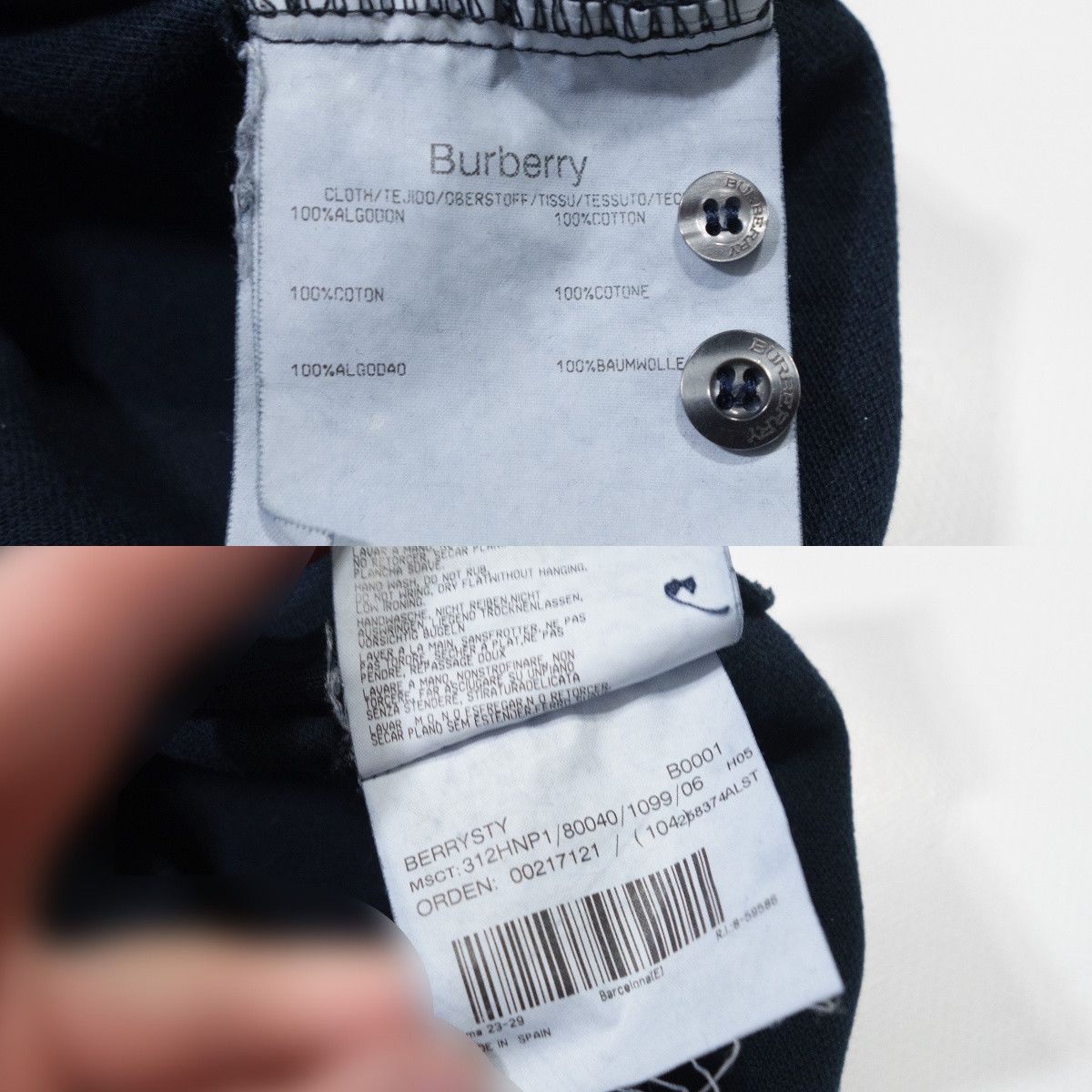 Burberry 00s Nova Check Collar Polo Shirt Vintage Size US XL / EU 56 / 4 - 9 Thumbnail