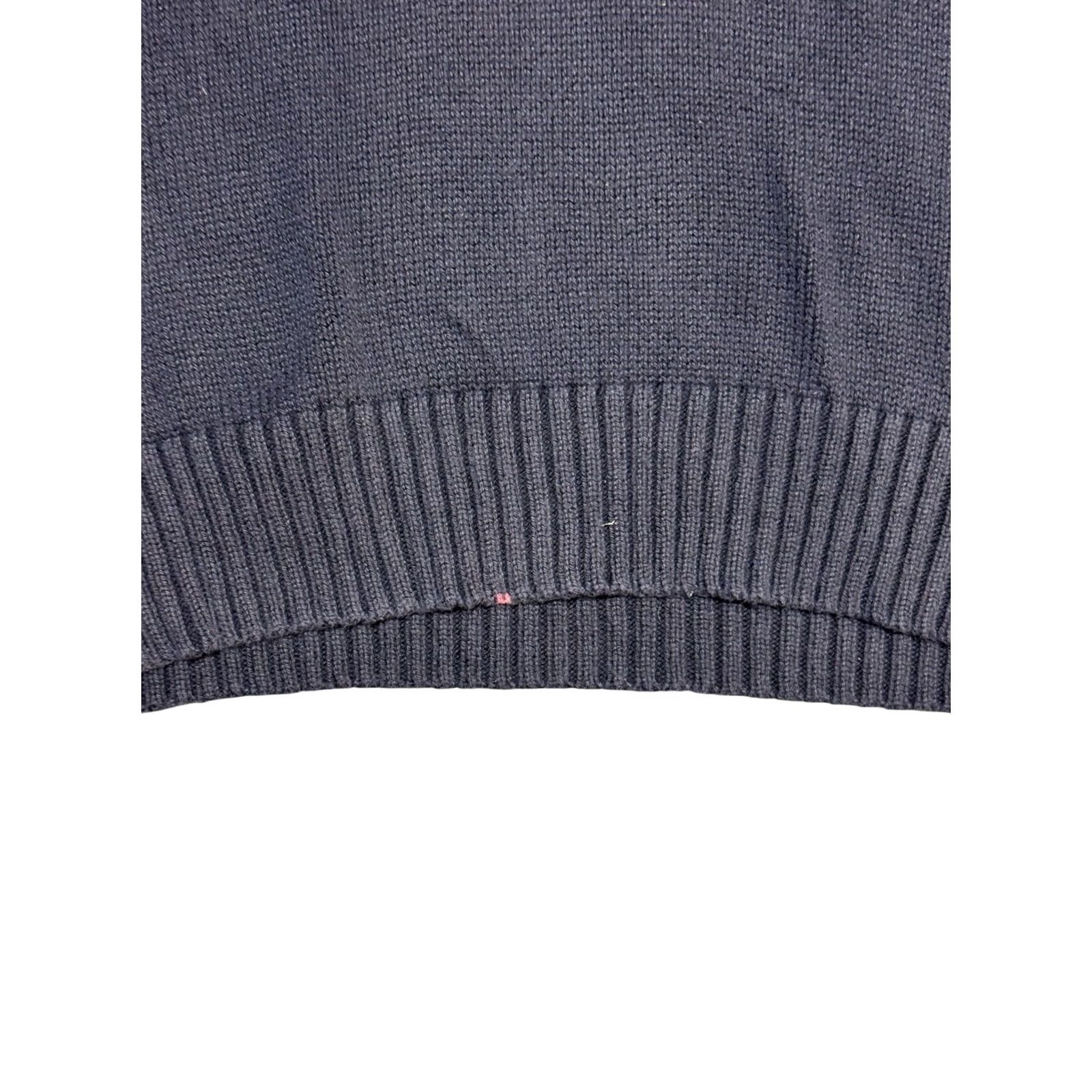 Polo Ralph Lauren Polo Ralph Lauren Sweater Shirt 1/4 Zip Long Sleeve Mock Neck XL Faded Navy Blue Mens Size US XL / EU 56 / 4 - 5 Thumbnail