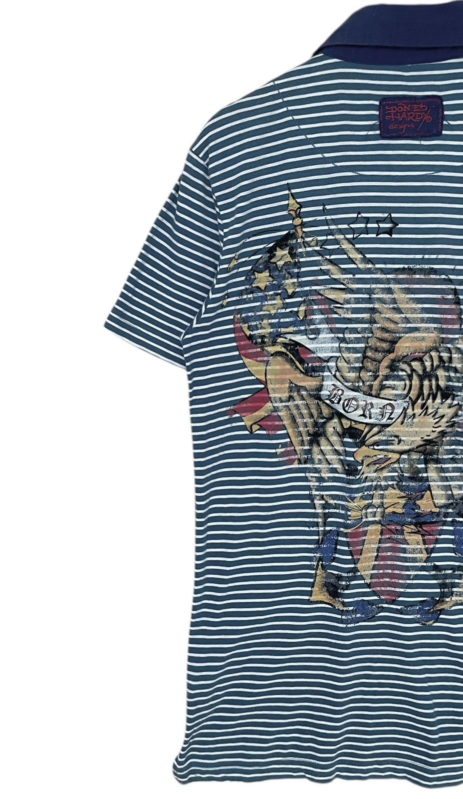 Ed Hardy Vintage Brand Ed Hardy Stripe Shirt 2000s Size US M / EU 48-50 / 2 - 5 Thumbnail