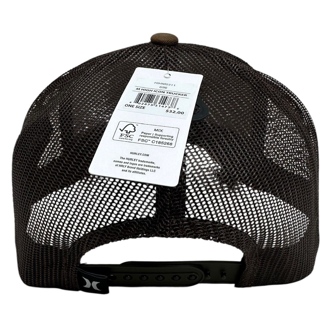 Hurley Hurley Trucker Hat High Icon Mesh Snapback Cap in Brown Size ONE SIZE - 3 Thumbnail
