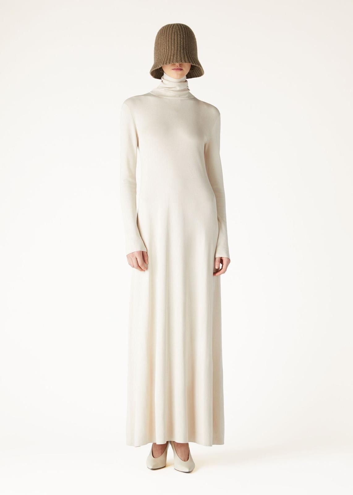 Loro Piana o1srvl11e1125 FAO5180 Lyskamm Dress in White Size S / US 4 / IT 40 - 3 Thumbnail