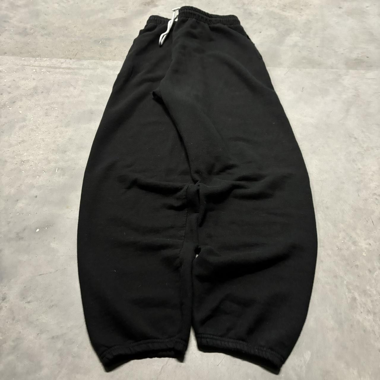 Japanese Brand × Vintage Crazy Vintage Y2K/2000s Black Essential Sweatpants! Size US 32 / EU 48 - 3 Thumbnail