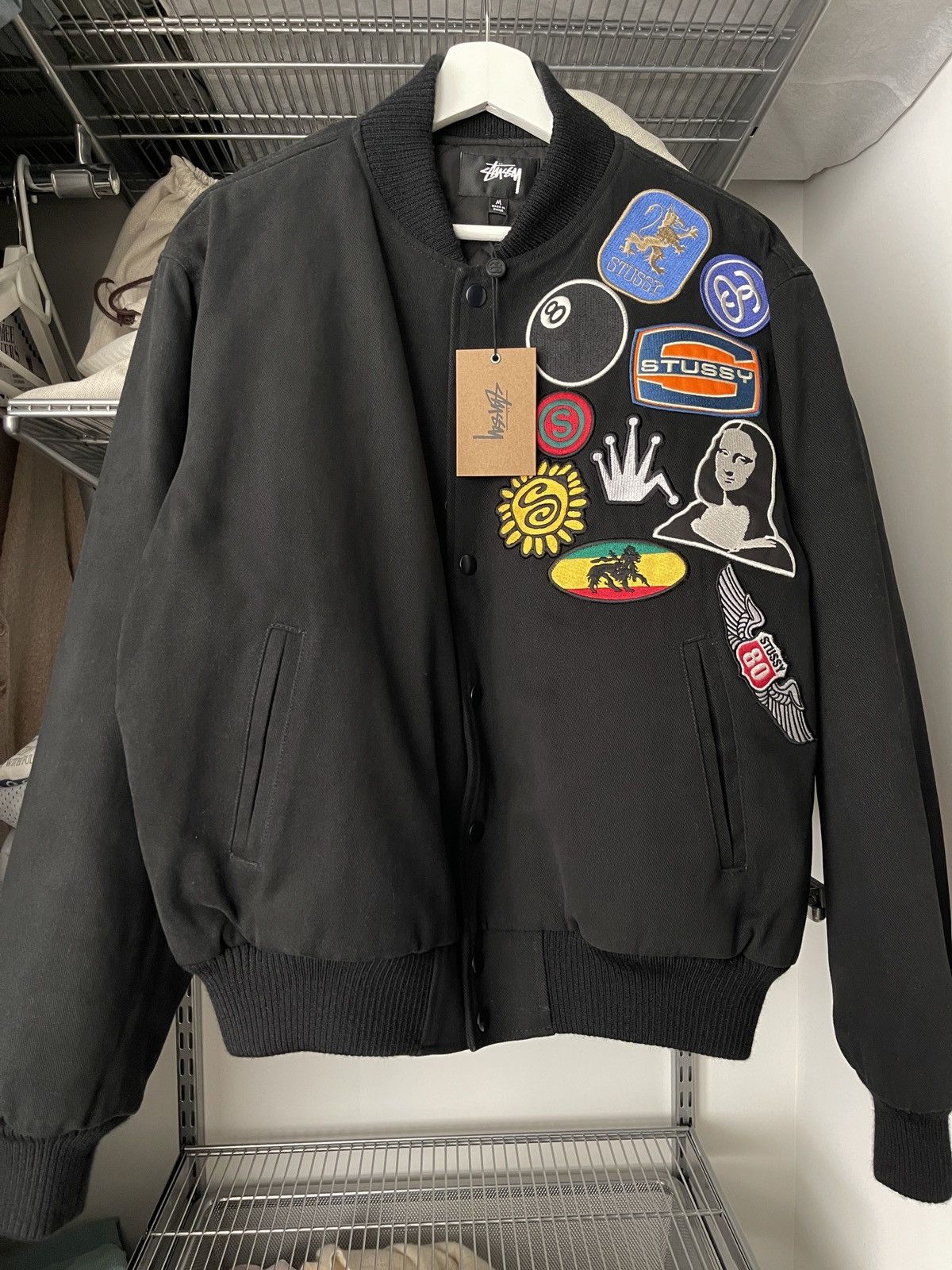 Streetwear × Stussy New with Tag! Stussy Souvenir Stadium Bomber 