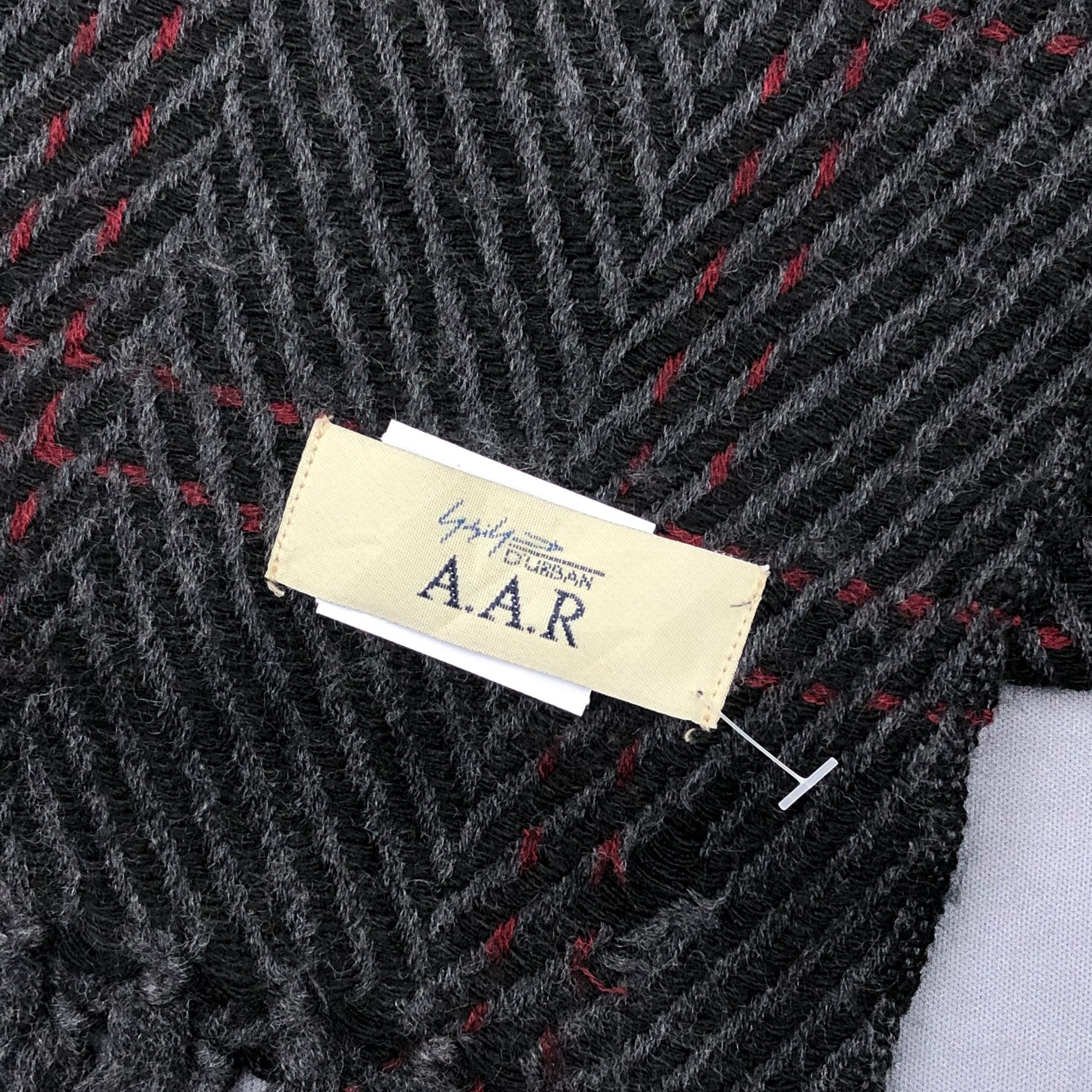 Yohji Yamamoto Vintage Yohji Yamamoto AAR Scarf Muffler Tweed Wool Scarves Size ONE SIZE - 4 Thumbnail