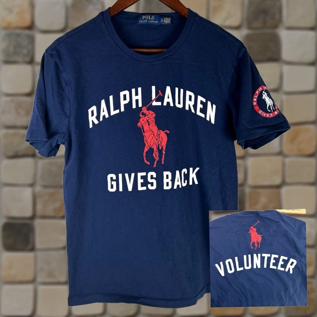 Ralph Lauren Ralph Lauren Polo Shirt Navy Blue Mens L Fits M Volunteer T-Shirt Size US M / EU 48-50 / 2 - 1 Thumbnail