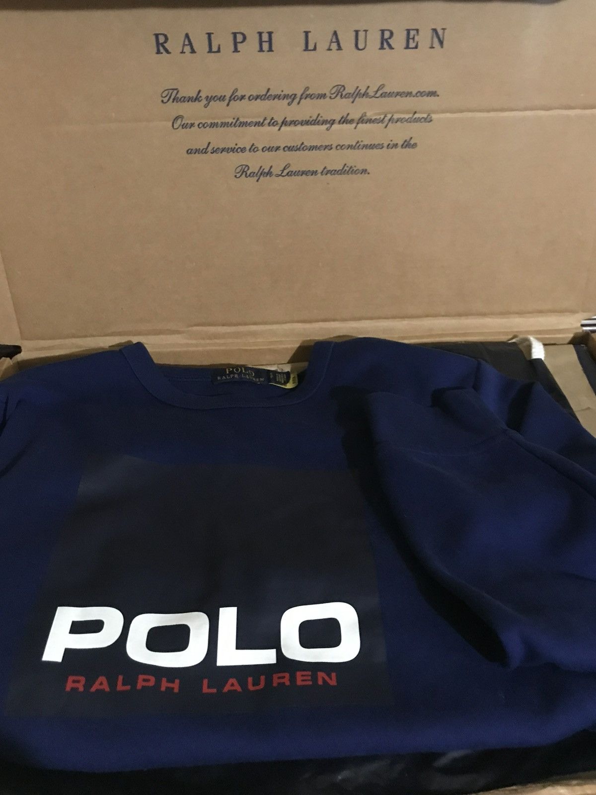Polo Ralph Lauren Blue Sweatshirt Size Small