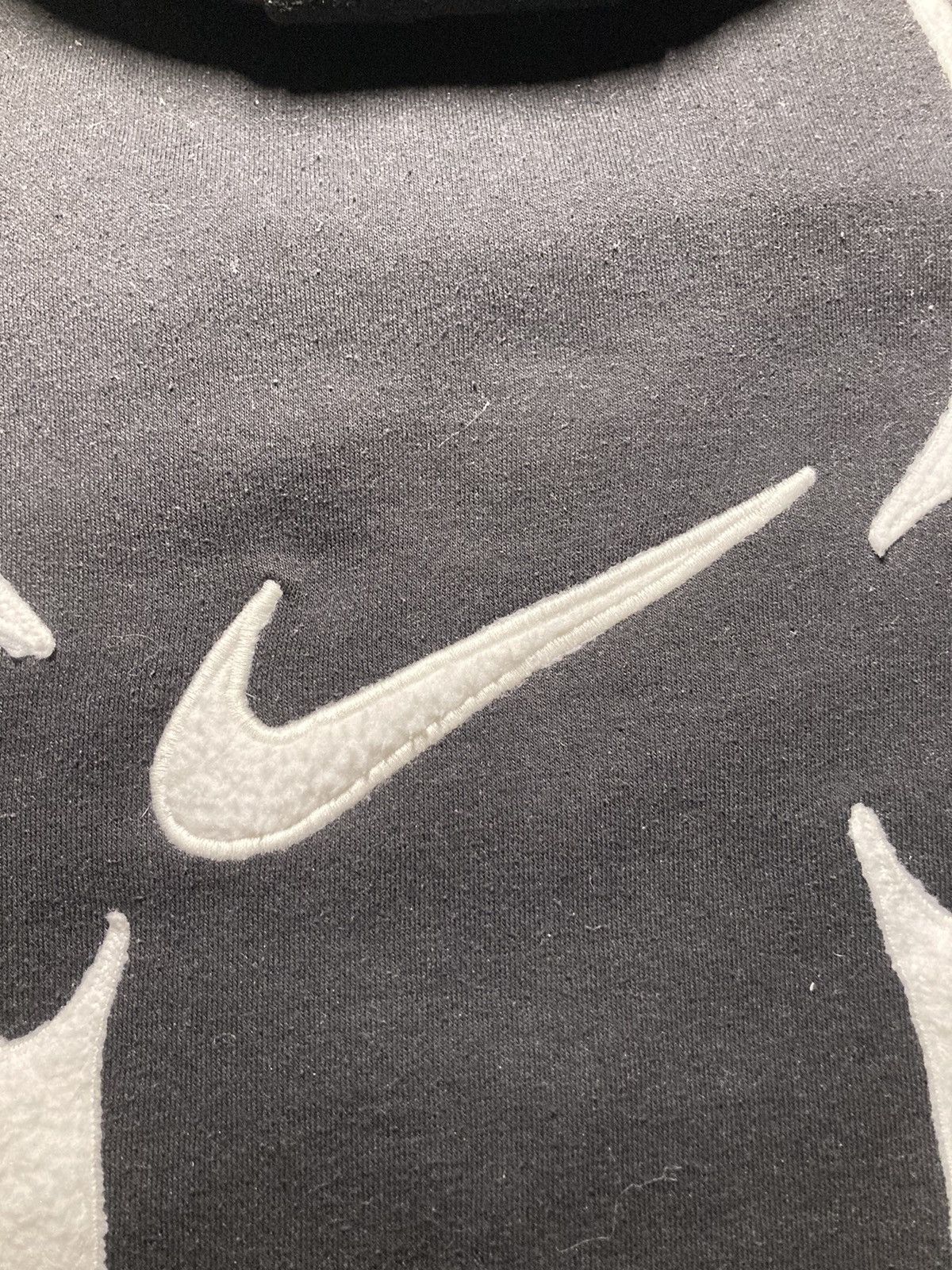 Nike ⛩️Nike Custom Hoodie Rare Y2K Punk Rock Devil Cross Hearts L⛩️ Size US M / EU 48-50 / 2 - 5 Thumbnail
