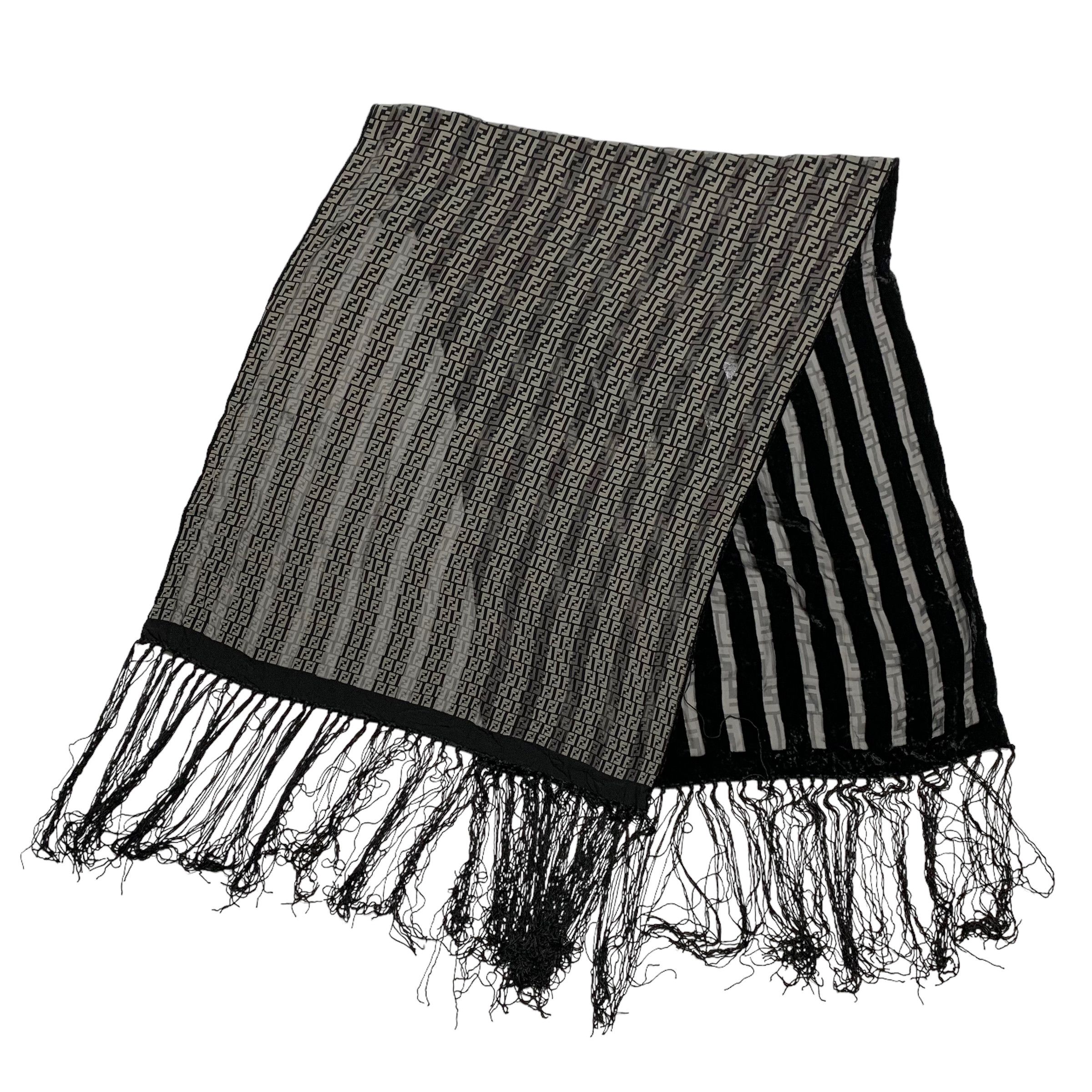 Fendi Fendi Zucca Monogram Silk Scarf Size ONE SIZE - 1 Thumbnail