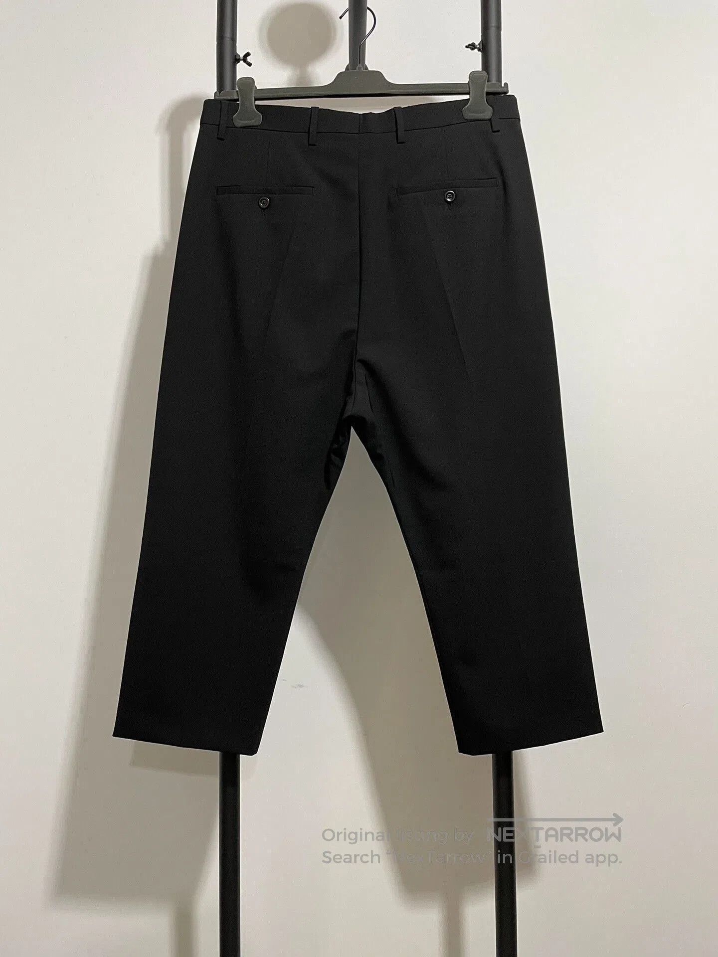 Rick Owens rick owens black cropped dress pants. Size US 34 / EU 50 - 2 Thumbnail