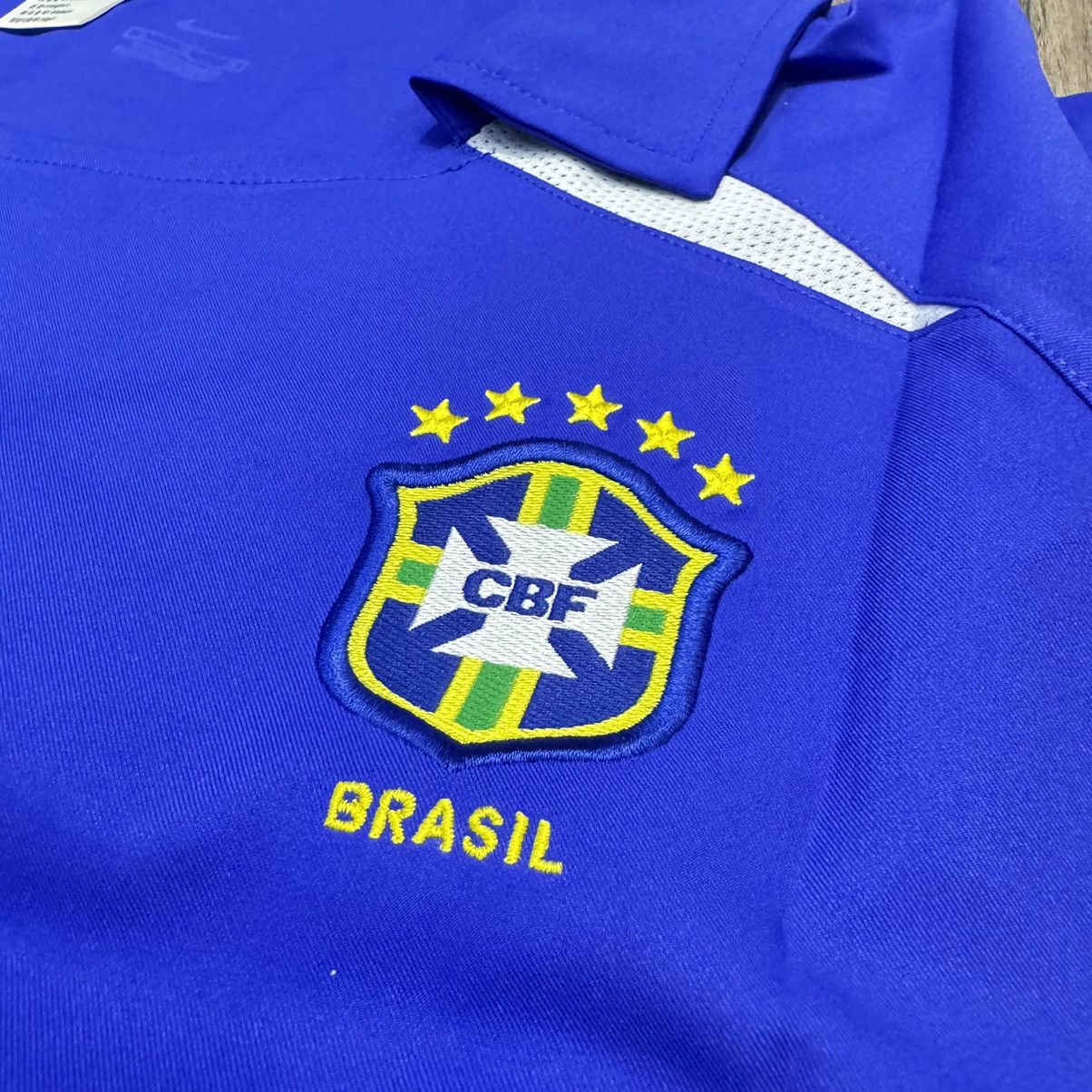 Nike Brazil world cup 2002 away shirt #3 Lucio Size US XL / EU 56 / 4 - 6 Thumbnail