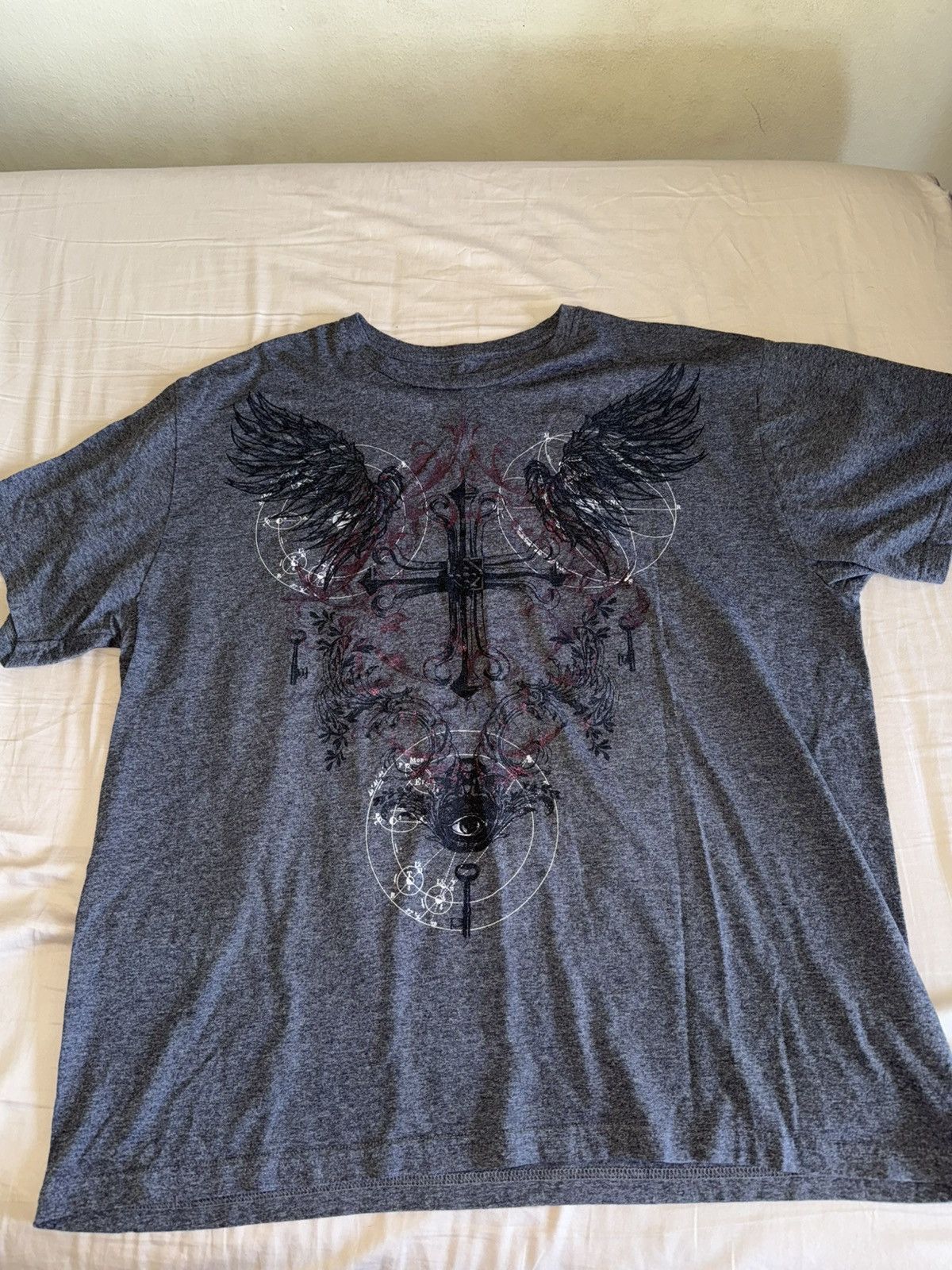 Other grey gothic t shirt Size US XL / EU 56 / 4 - 1 Thumbnail
