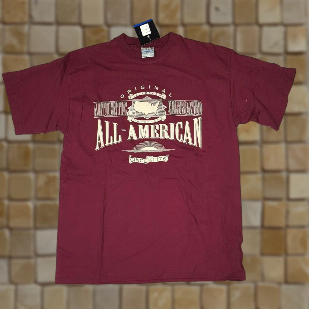 Vintage VINTAGE GEAR FOR SPORTS T-Shirt Men L USA Made Retro Y2K Outdoor Solid Red Graphic Print Shirt Size US L / EU 52-54 / 3 - 1 Thumbnail