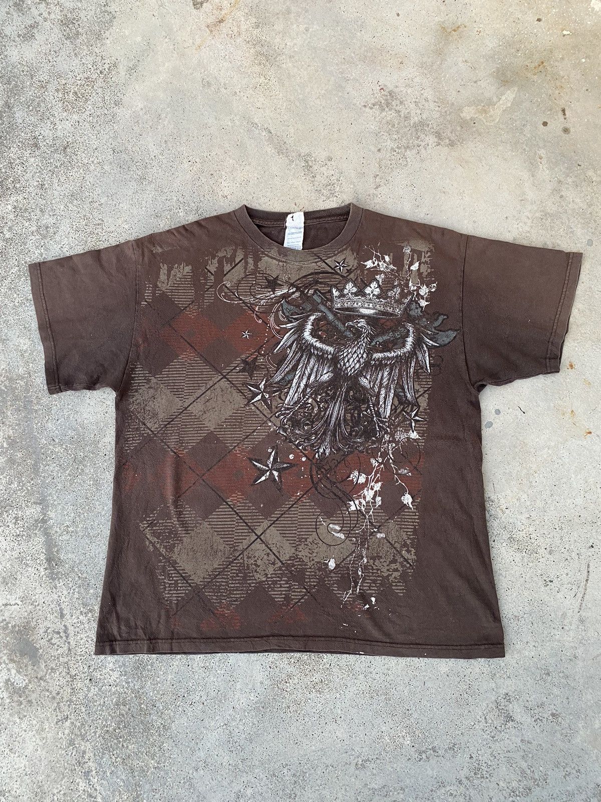 Affliction 2000s Affliction Style Cyber Grunge Gothic Punk Tee Size US L / EU 52-54 / 3 - 1 Thumbnail