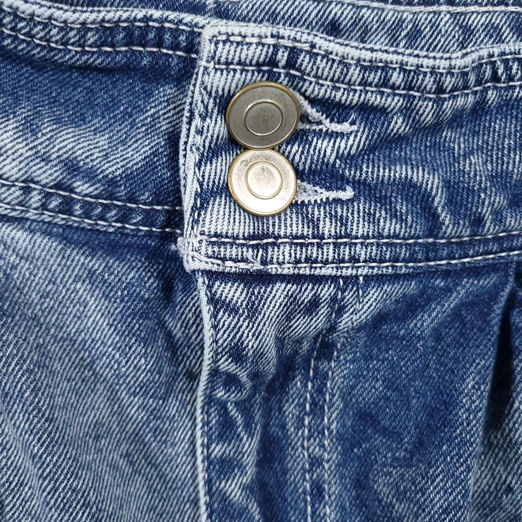 Vintage SO Jeans Women's 13/31 Pleated Super High Rise Straight Acid Wash Denim Bareback Jeans Women XS-XL? Size 30" / US 8 / IT 44 - 5 Thumbnail
