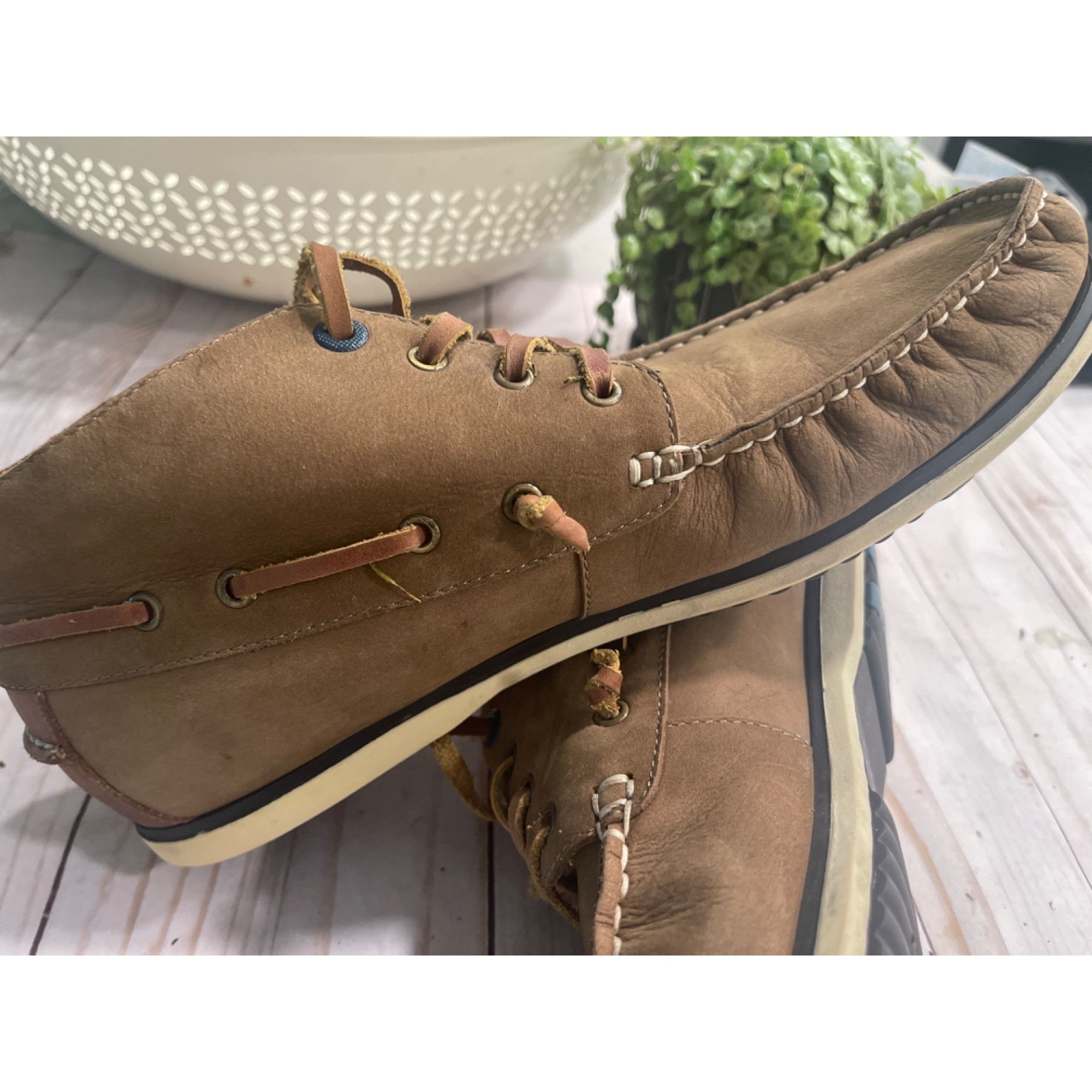 Vionic Vionic Men’s Leather Boat Shoes SZ US 10 Size US 10 / EU 43 - 3 Thumbnail