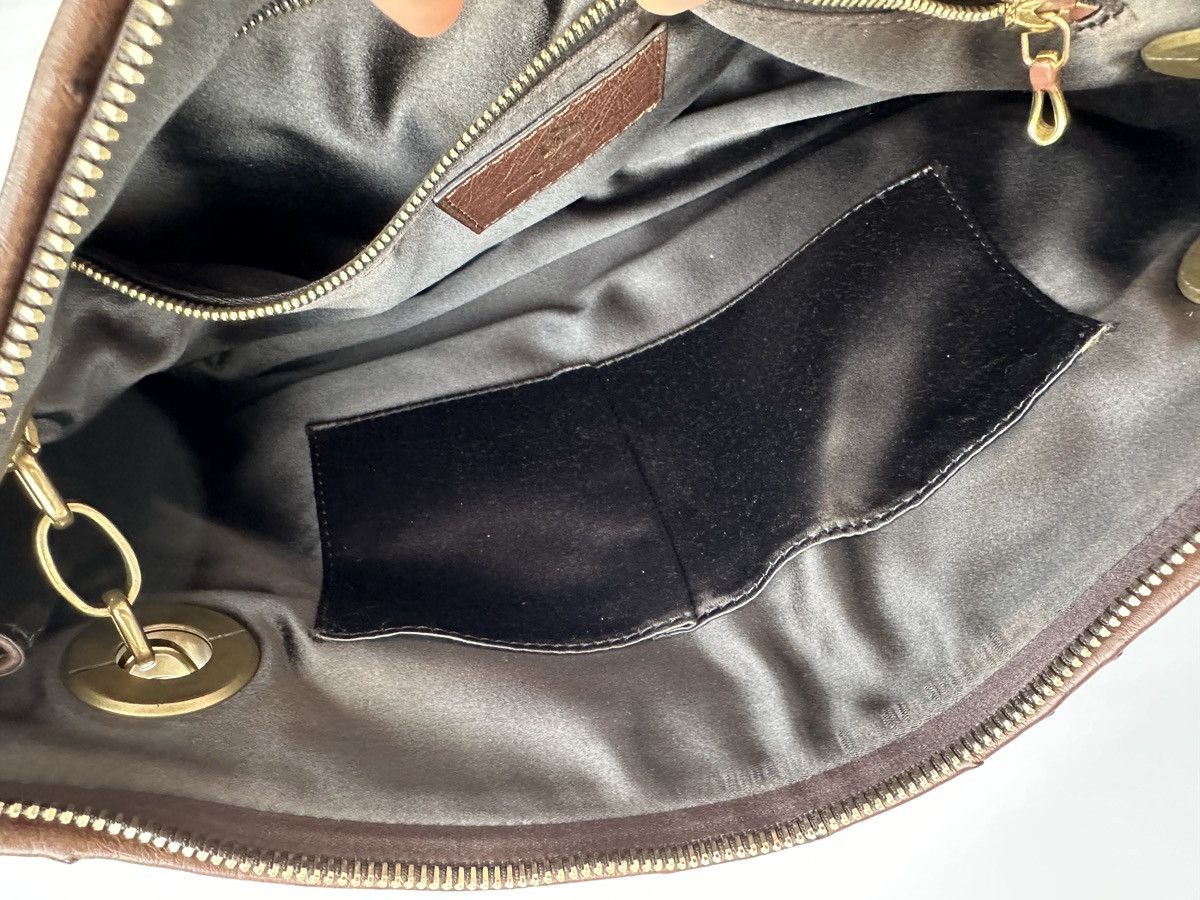 Lanvin Lanvin Amalia Ostrich Handbag Brown Retail $6000 Excellent Size ONE SIZE - 11 Thumbnail
