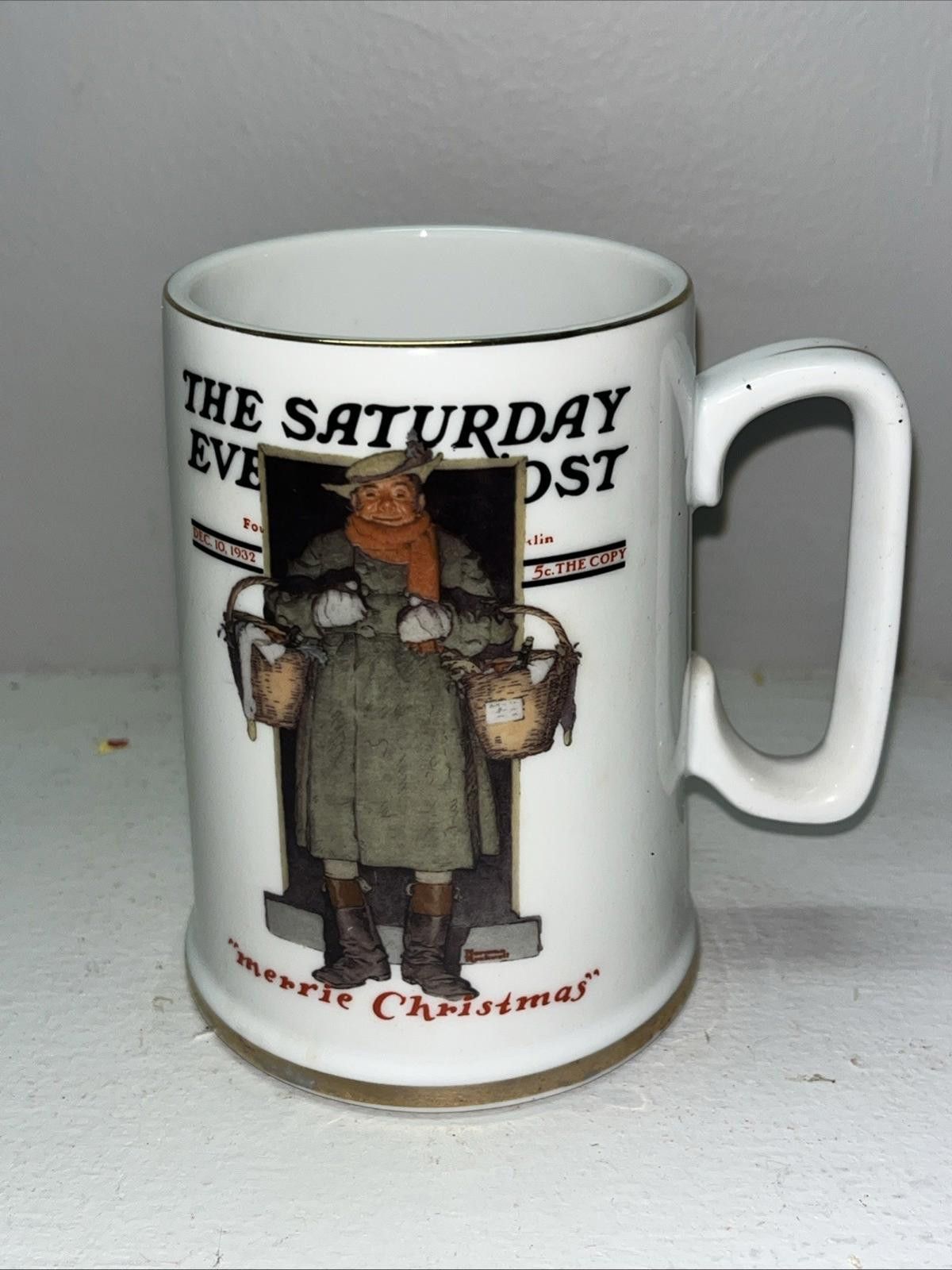 Other Vtg The Saturday Evening Post Coffee Mug Tea 1986 Christmas Size ONE SIZE - 5 Thumbnail