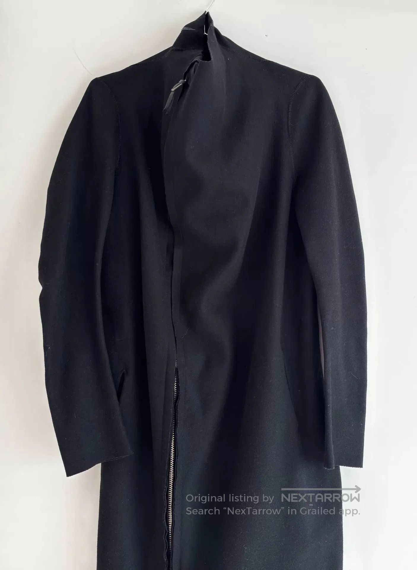 Boris Bidjan Saberi Boris Bidjan Saberi Wool Asymmetric Sleeve Coat. Size US S / EU 44-46 / 1 - 2 Thumbnail