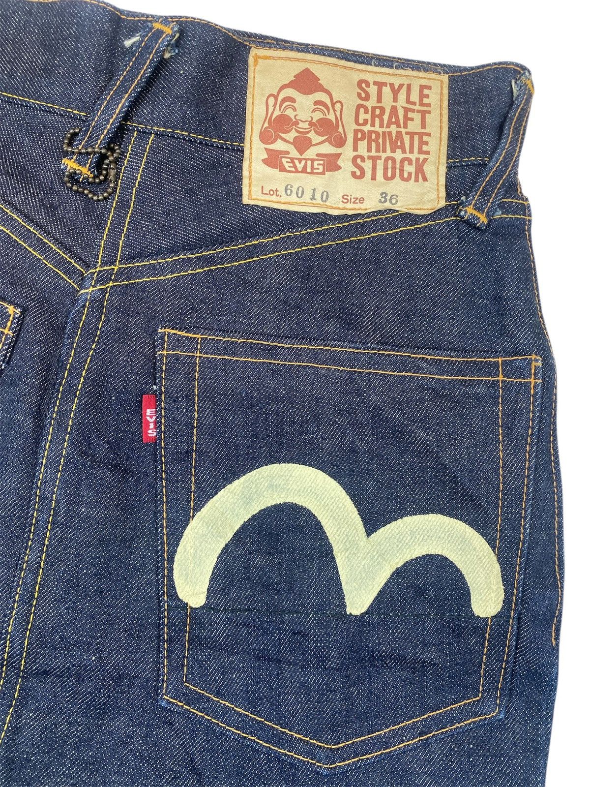 Evisu Evis Denim Skirt Size 36" / US 14 / IT 50 - 4 Thumbnail