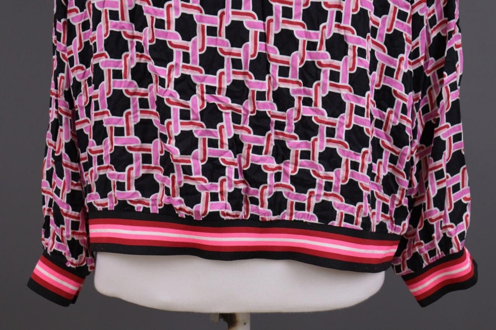 Designer Emily Van Den Bergh Black Сhains Print Blouse Shirt Sz 46 Size M / US 6-8 / IT 42-44 - 12 Thumbnail