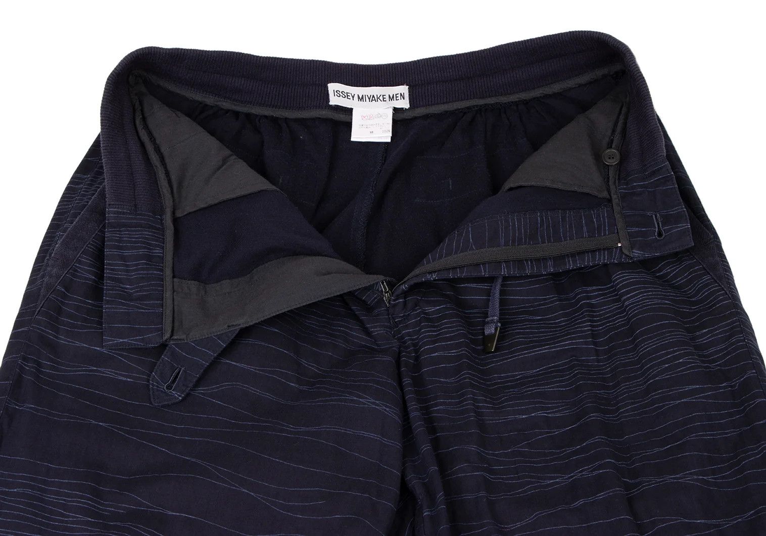 Issey Miyake Cotton Random Stripe Tapered Pants in Navy XL Size US 38 / EU 54 - 6 Thumbnail