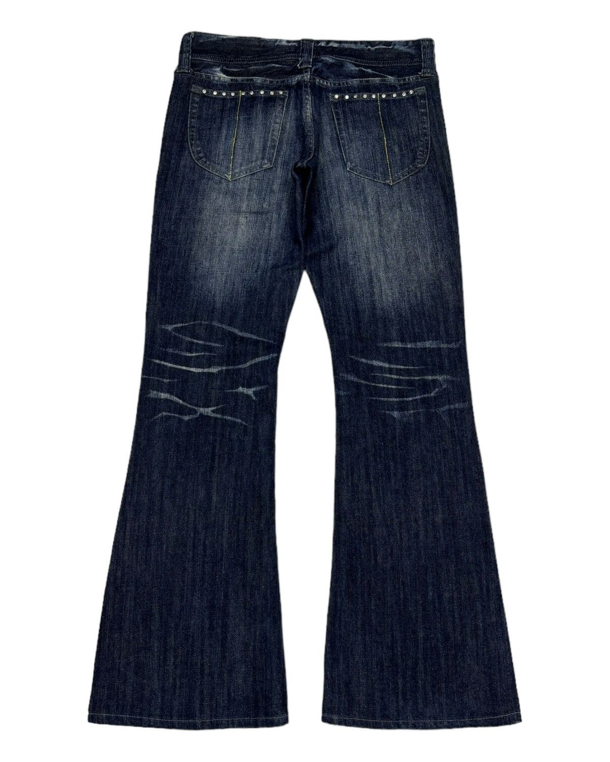 Murder License MURDER LICENSE STUDDED DISTRESS FLARED JEANS Size US 32 / EU 48 - 2 Thumbnail
