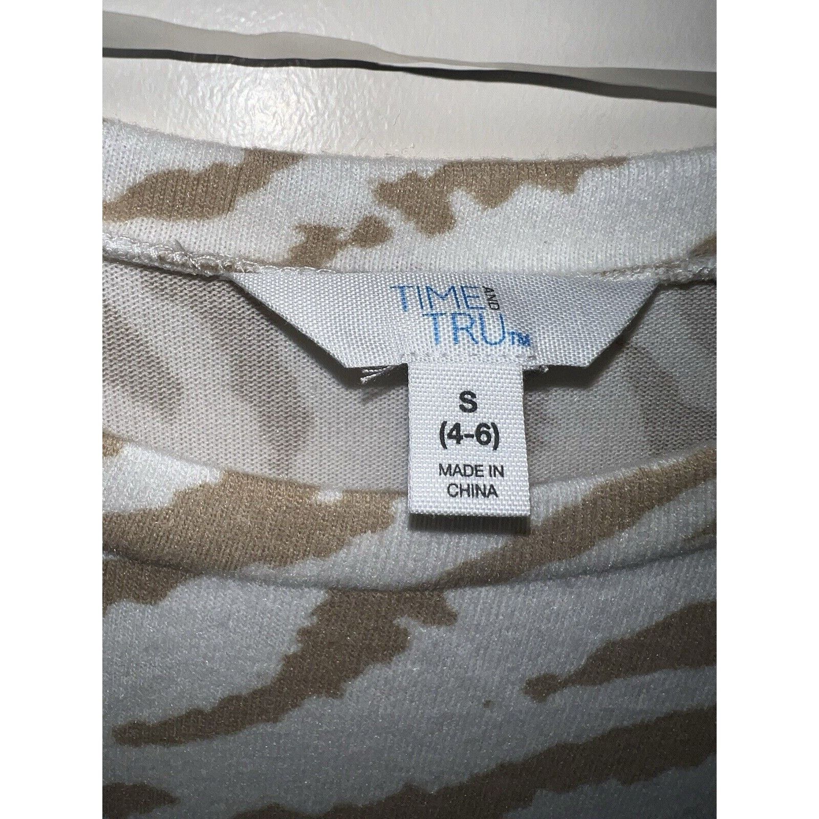 & Other Stories Time And Tru Sweater Women's Small (4–6) Zebra Print Beige Size S / US 4 / IT 40 - 2 Thumbnail