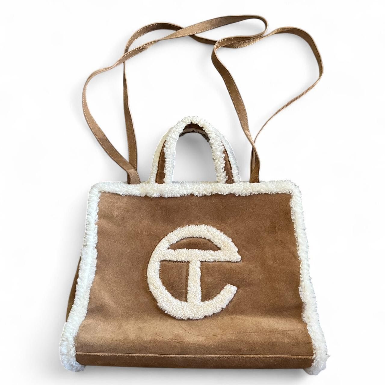 Telfar Telfar x Ugg Medium Tote Bag in Brown Chestnut and Cream Size ONE SIZE - 2 Thumbnail