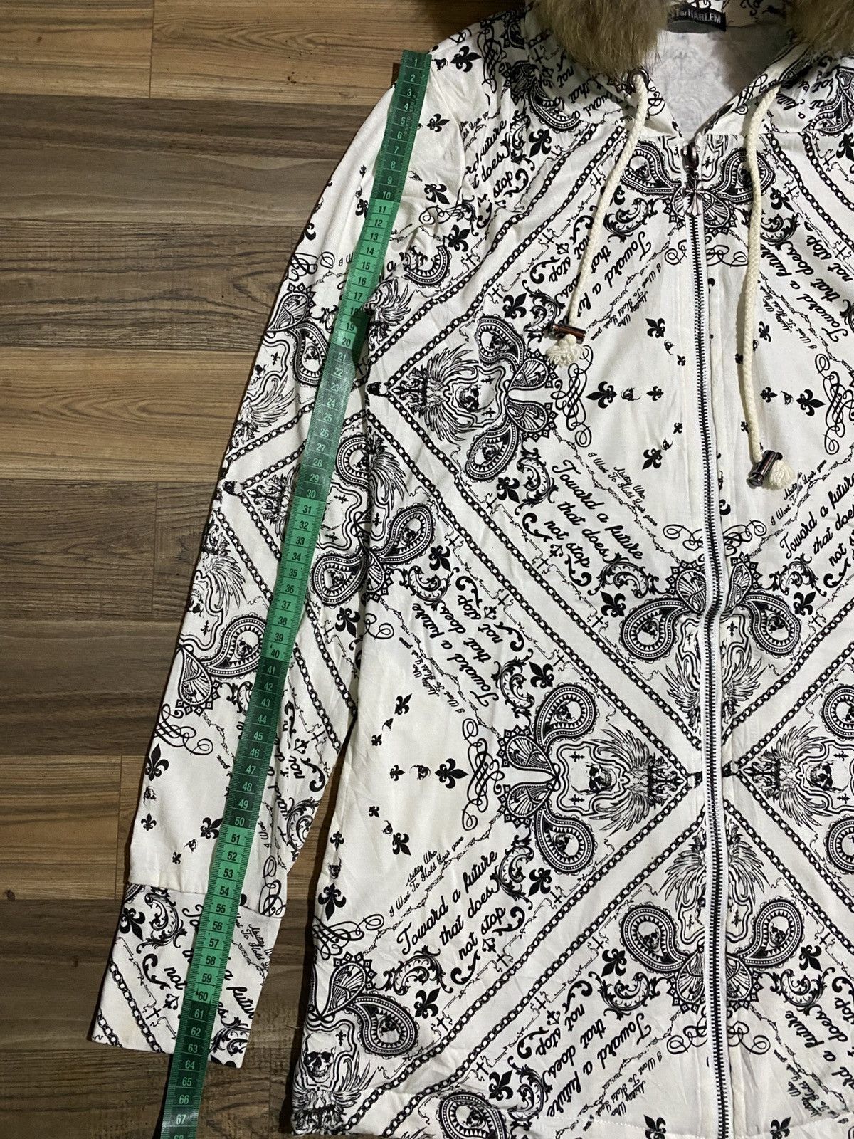 Japanese Brand JAPANESE BRAND GHOST OF HARLEM PAISLAY SKULL FUR HOODIES Size US M / EU 48-50 / 2 - 19 Thumbnail