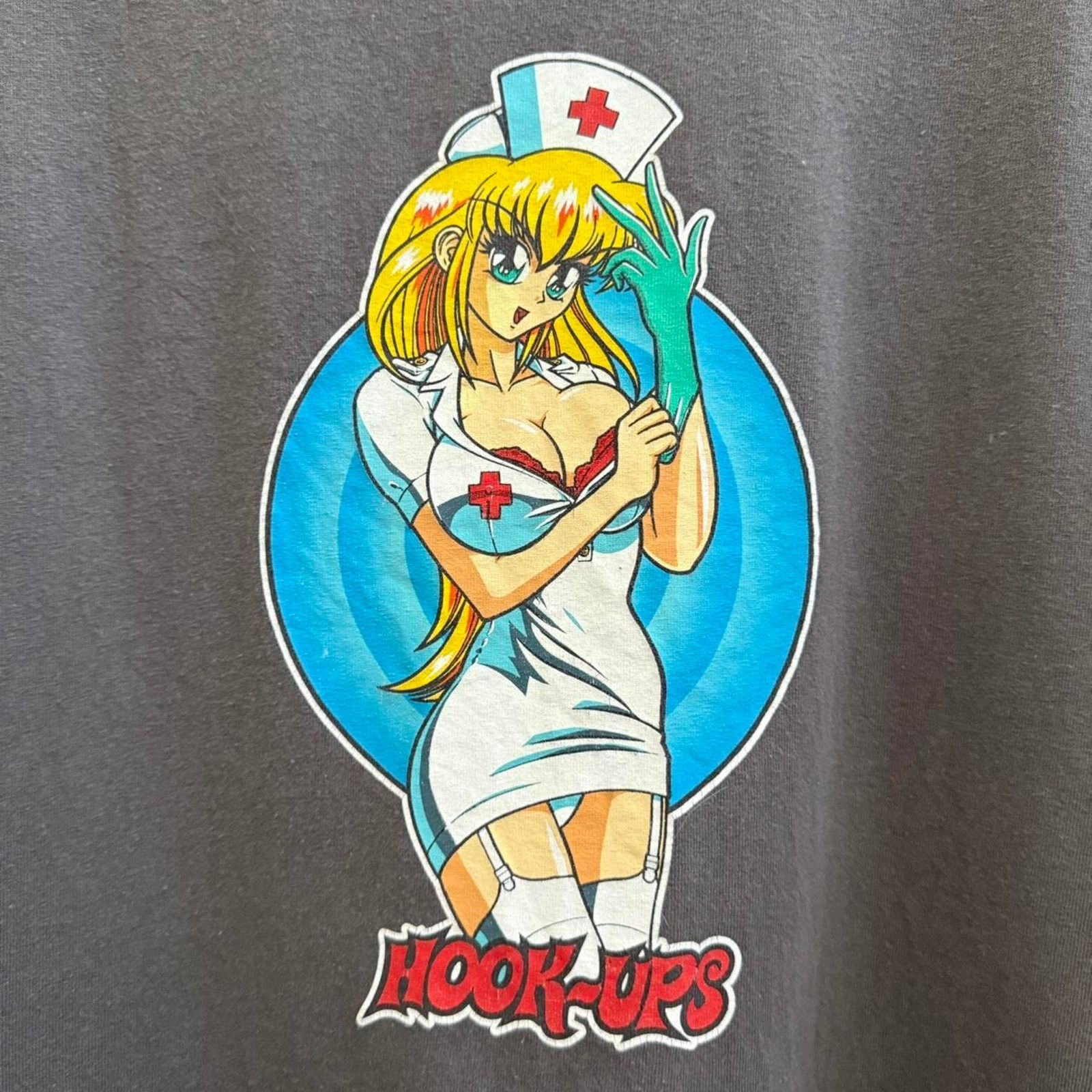 Hook-Ups Vintage 90s Hook Ups Nurse Skate Tee Size US XL / EU 56 / 4 - 3 Thumbnail