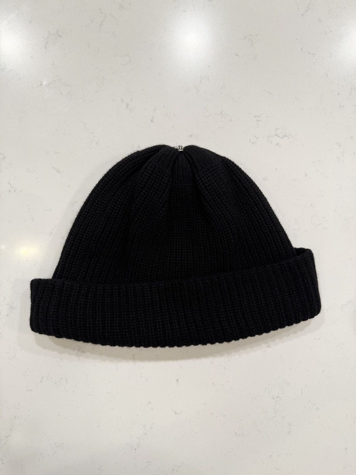 Chrome Hearts Chrome Hearts Sludge Red Star Leather Patch Beanie Black/Red Size ONE SIZE - 5 Thumbnail