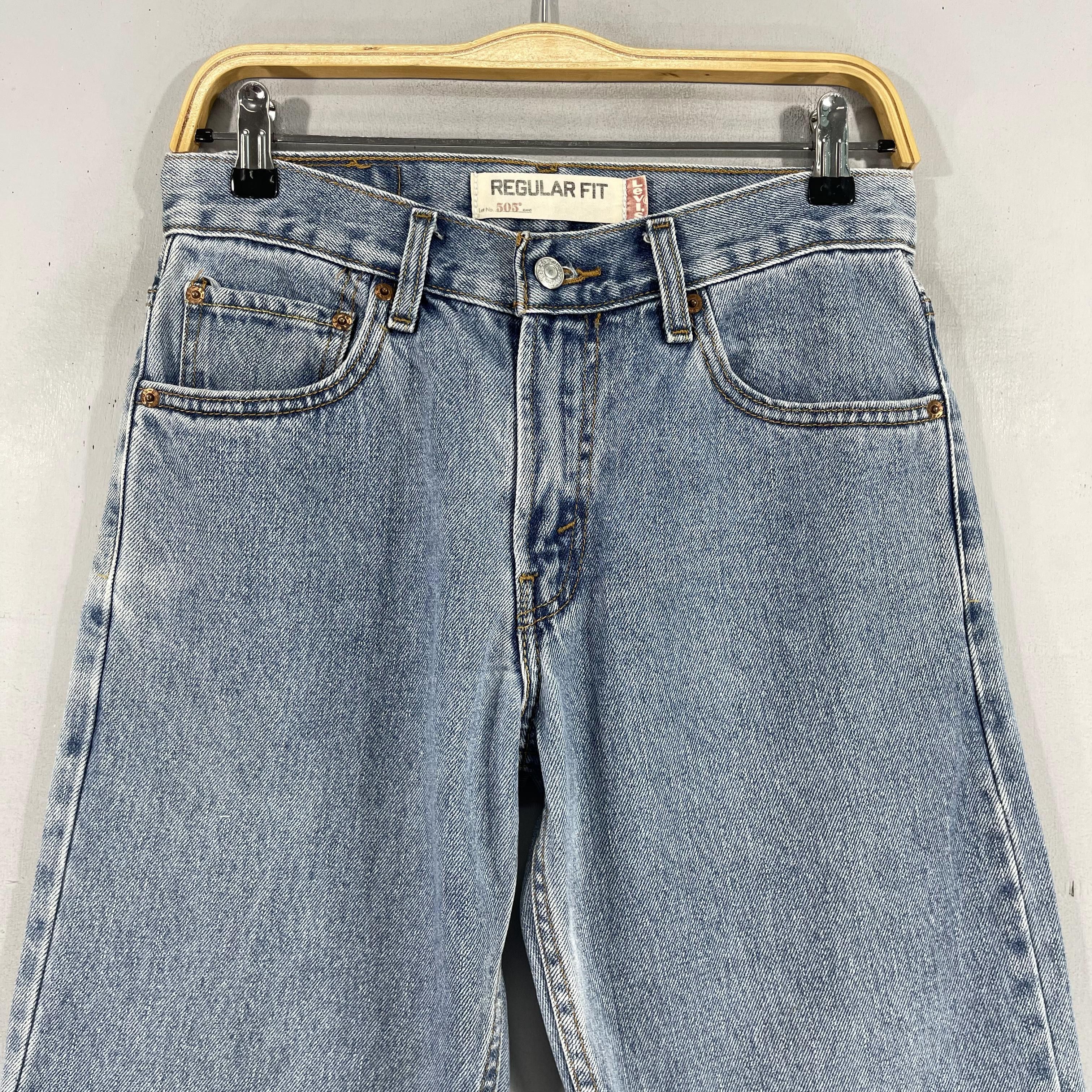 Levi's × Vintage Size 28 Vintage Levis 505 Distressed Bleached Jeans Size US 28 / EU 44 - 2 Thumbnail