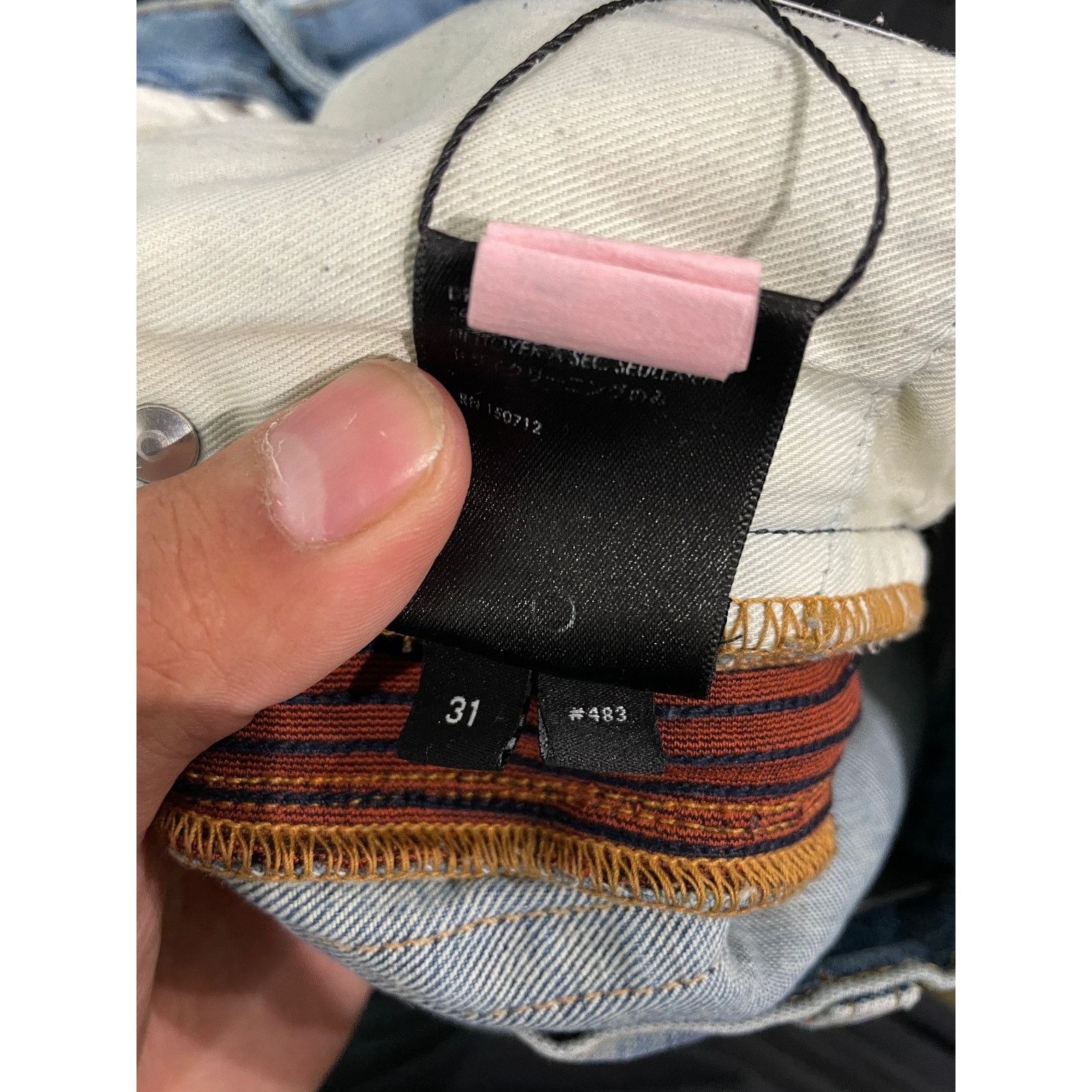 Amiri Amiri Zipper Thrasher Blue Jeans Size US 31 - 5 Thumbnail