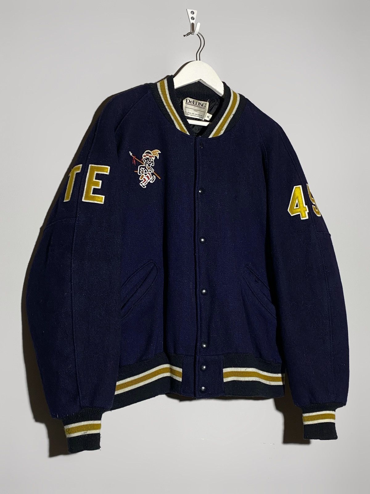 Vintage Vintage 90s De Long Varsity Jacket Seminoles Prospect Park Size US XL / EU 56 / 4 - 3 Thumbnail
