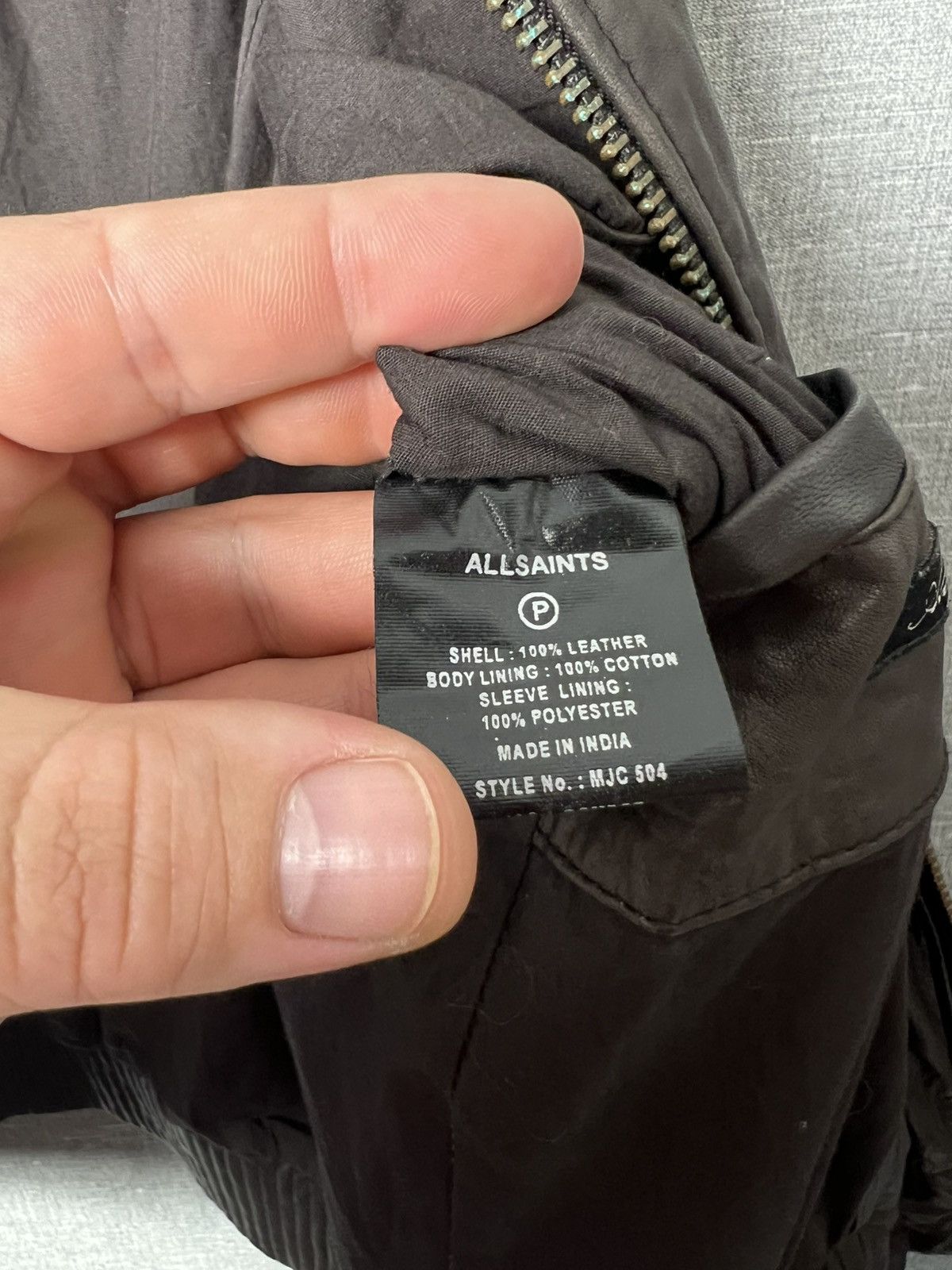 Allsaints Vintage AllSaints Leather Brown Bomber Jacket Men’s Size M Size US M / EU 48-50 / 2 - 23 Thumbnail